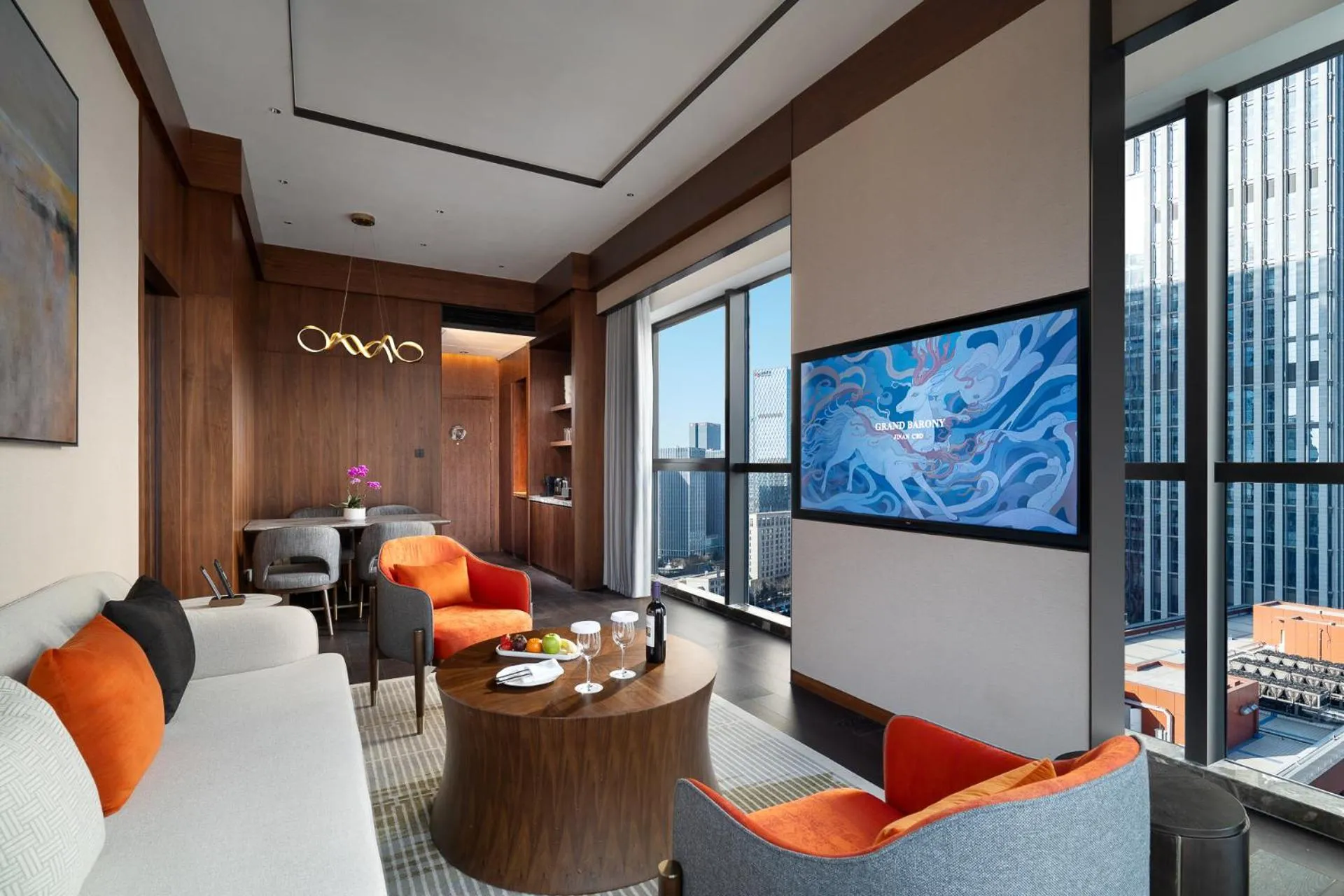 Living room in Grand Barony Jinan CBD