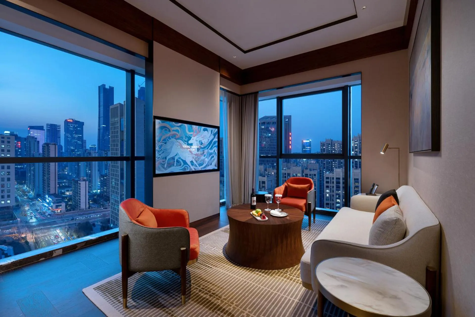 Living room in Grand Barony Jinan CBD