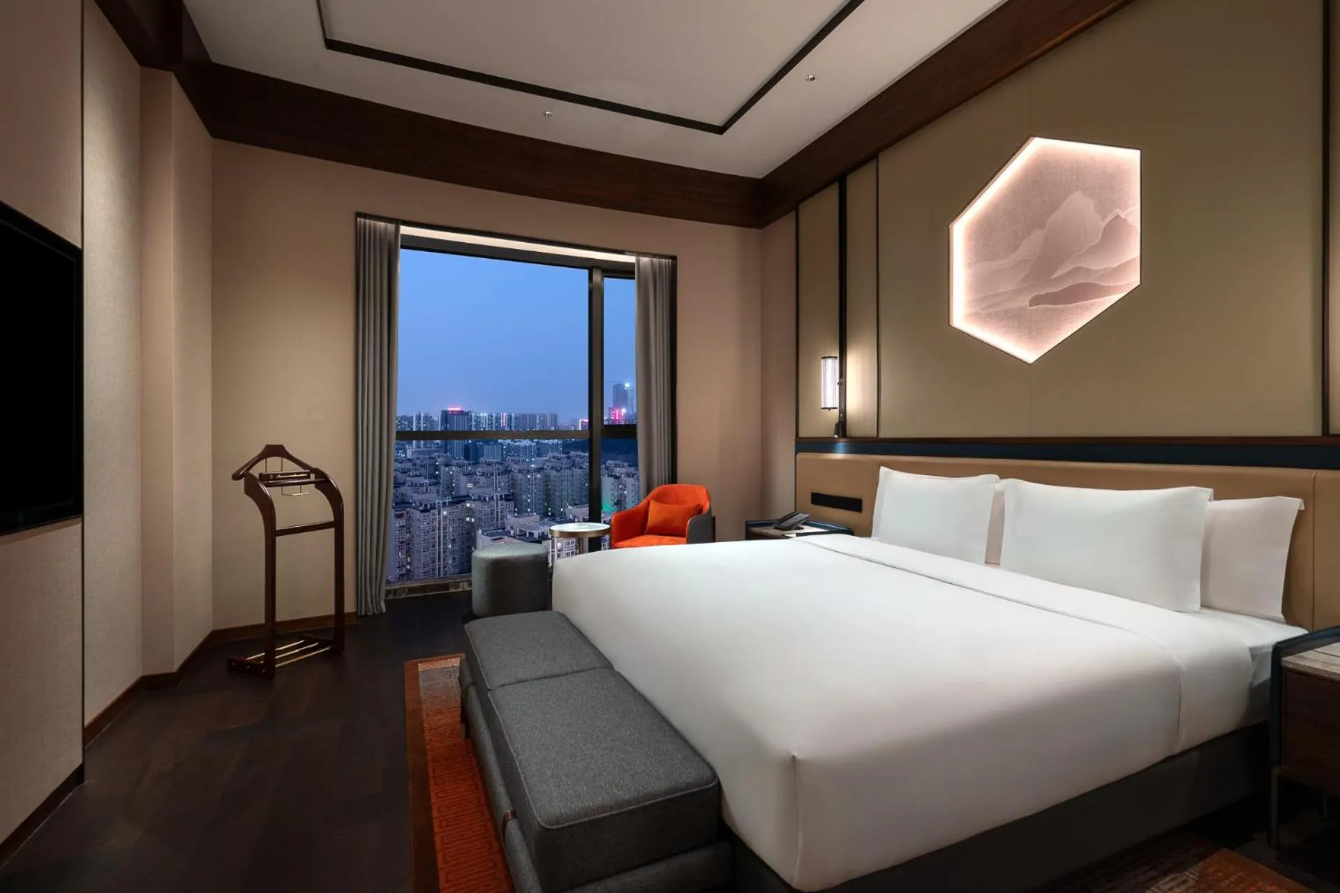 Bedroom, Bed in Grand Barony Jinan CBD