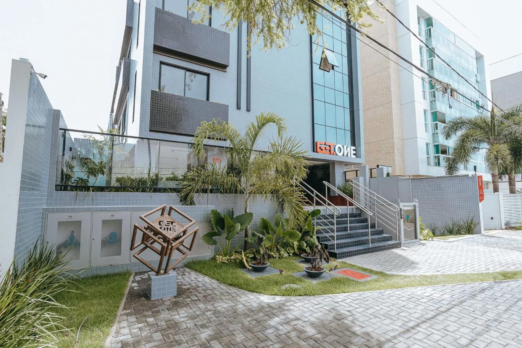 Facade/entrance in Belo flat na praia do Bessa