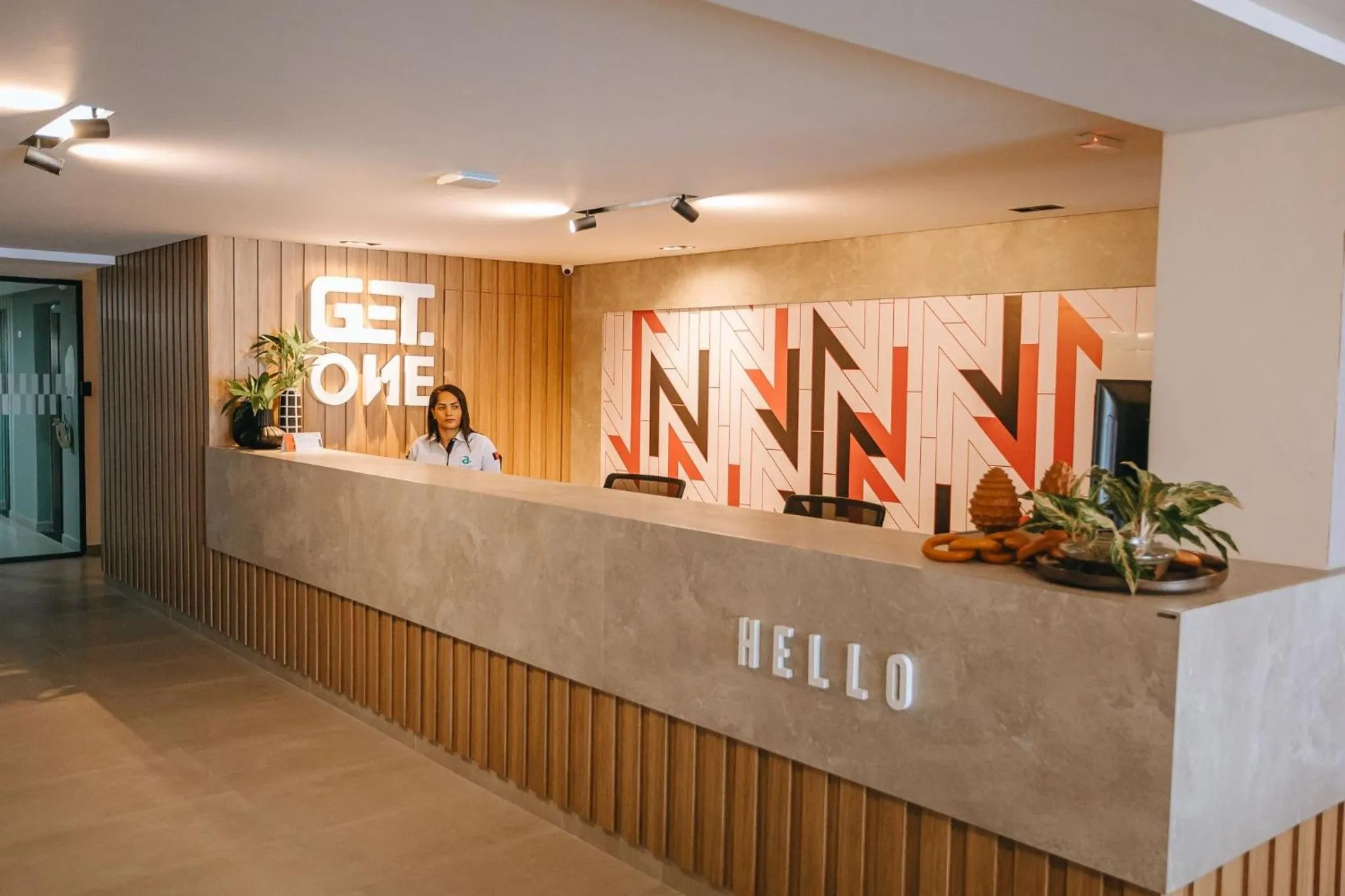 Lobby or reception in Belo flat na praia do Bessa