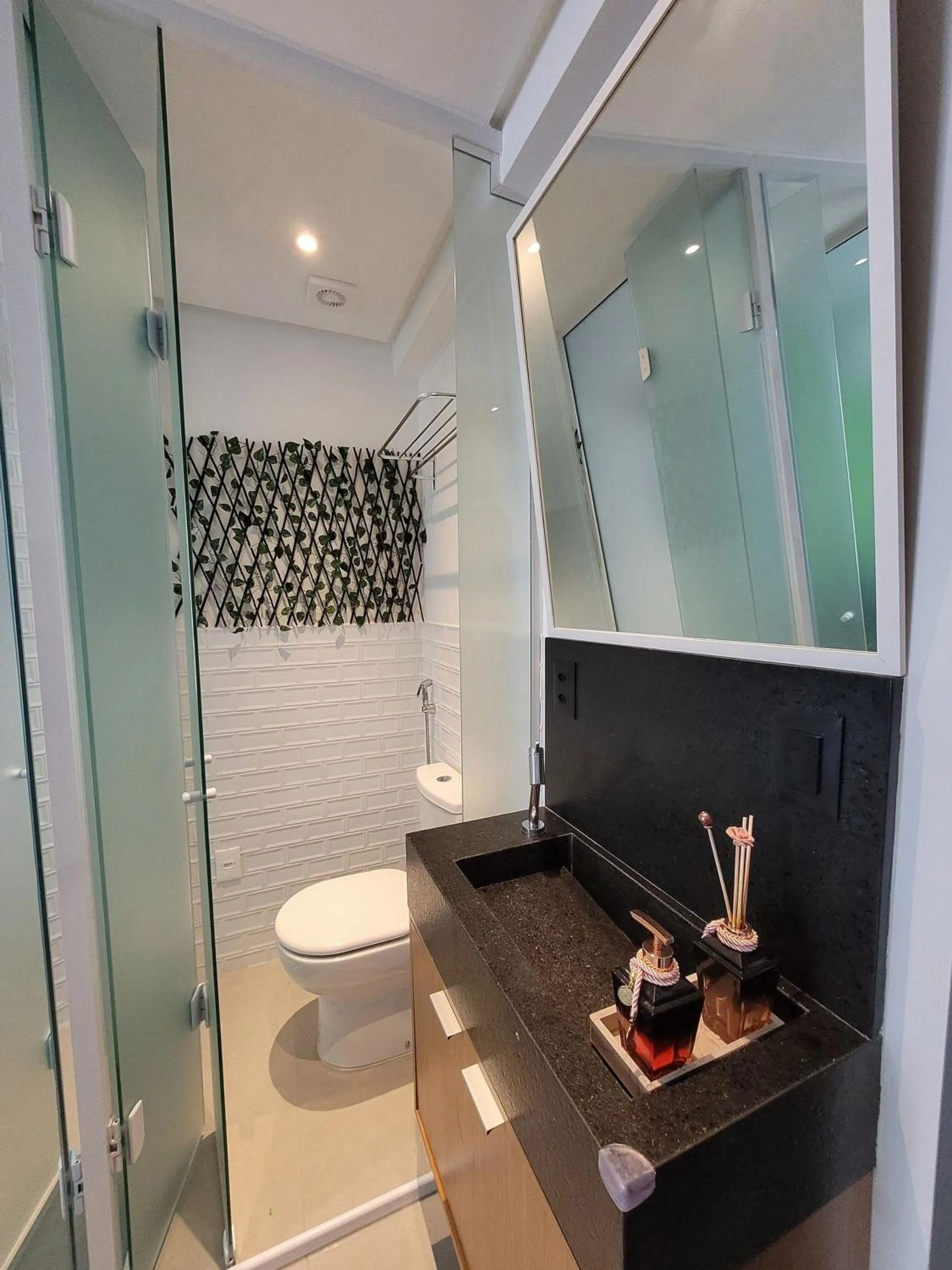 Bathroom in Belo flat na praia do Bessa