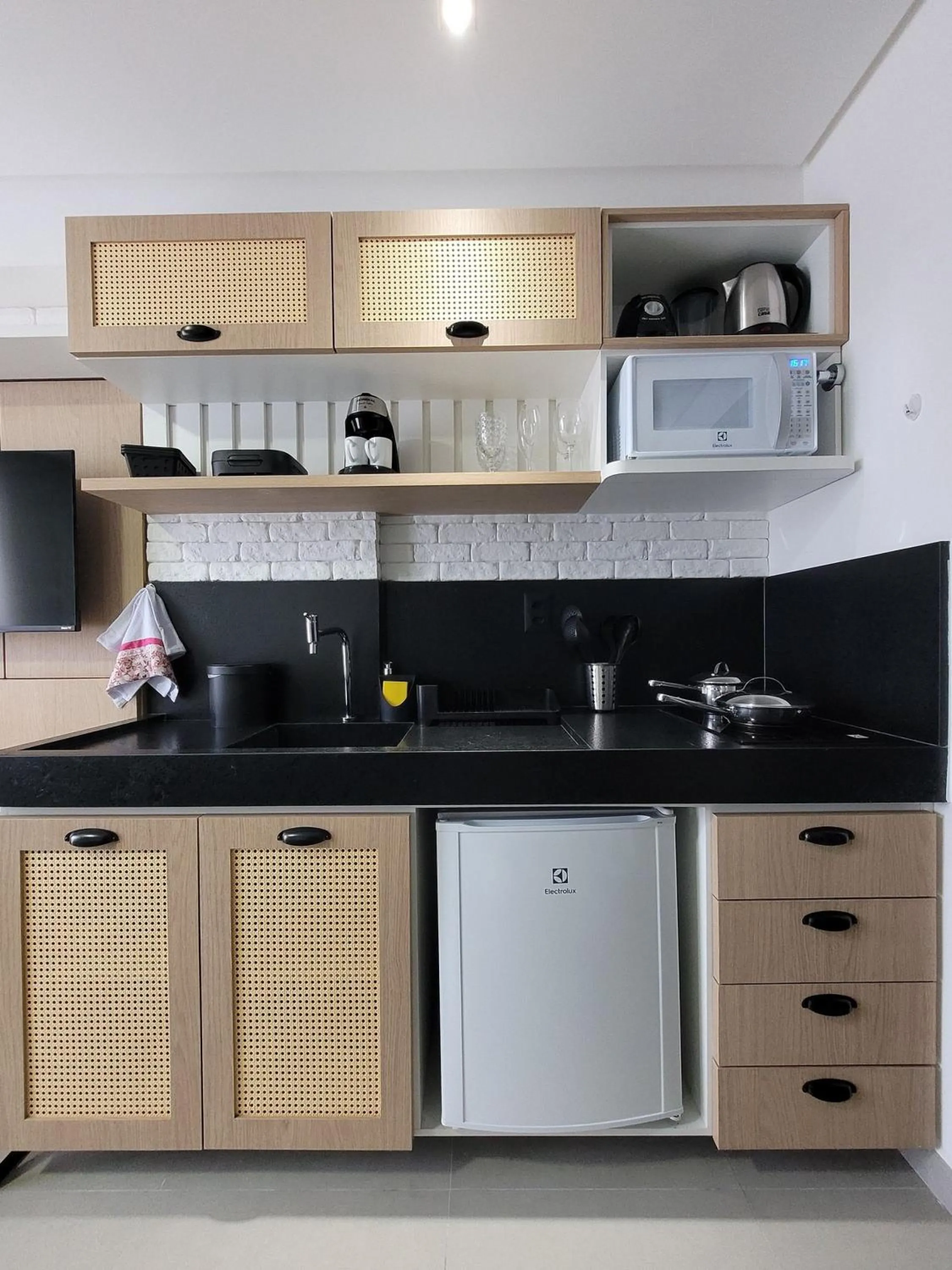 Kitchen or kitchenette in Maravilhoso Studio no Bessa