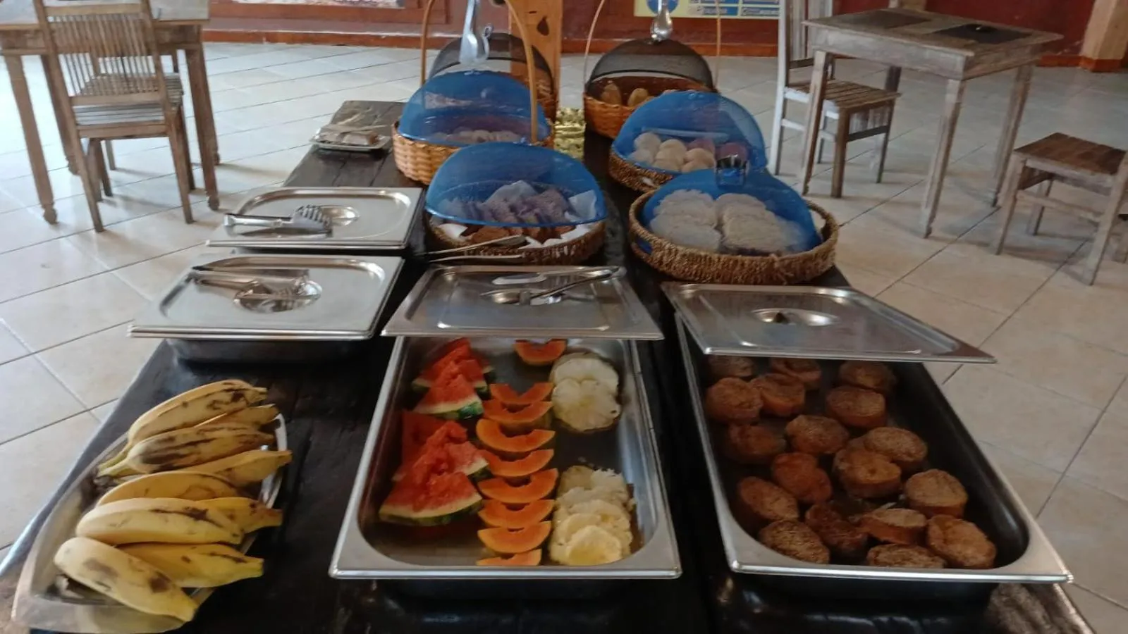 Buffet breakfast in Super Flats Geribá