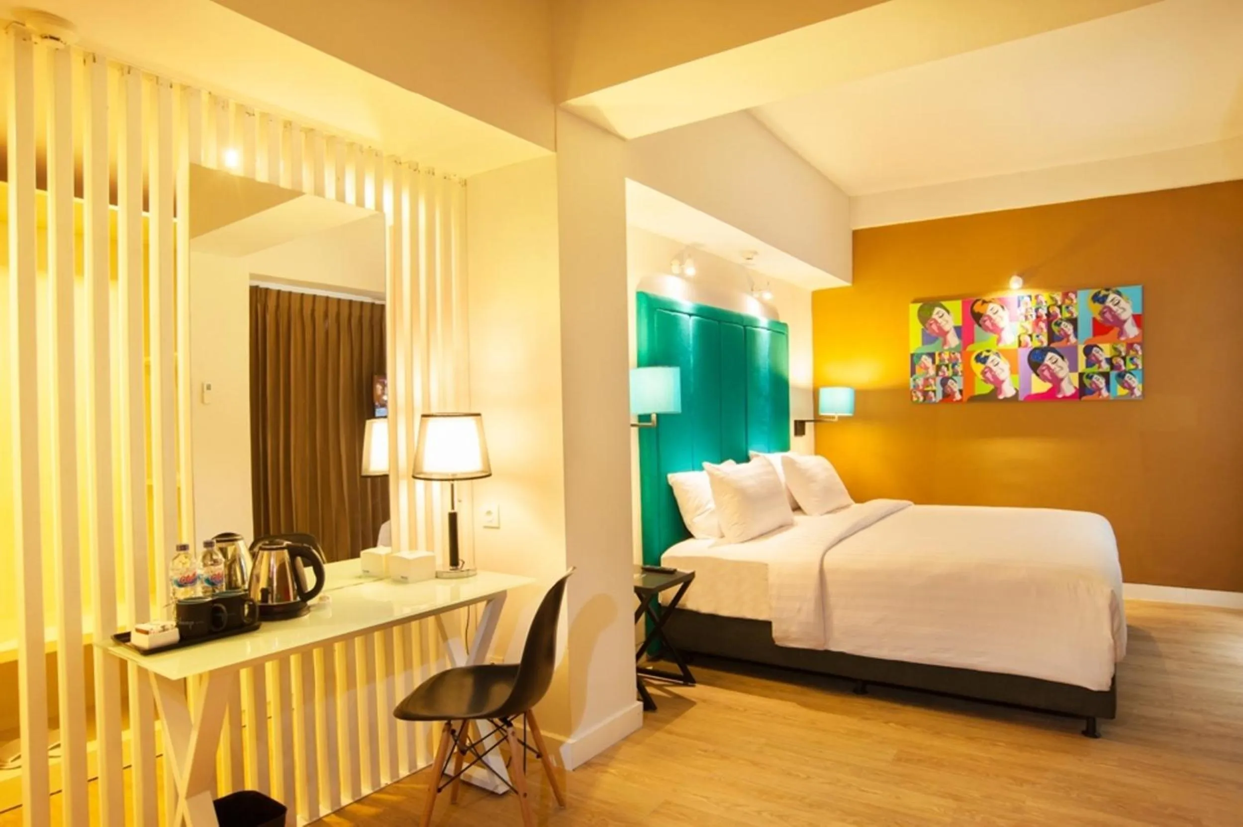 Bedroom, Bed in Idoop Hotel by Prasanthi