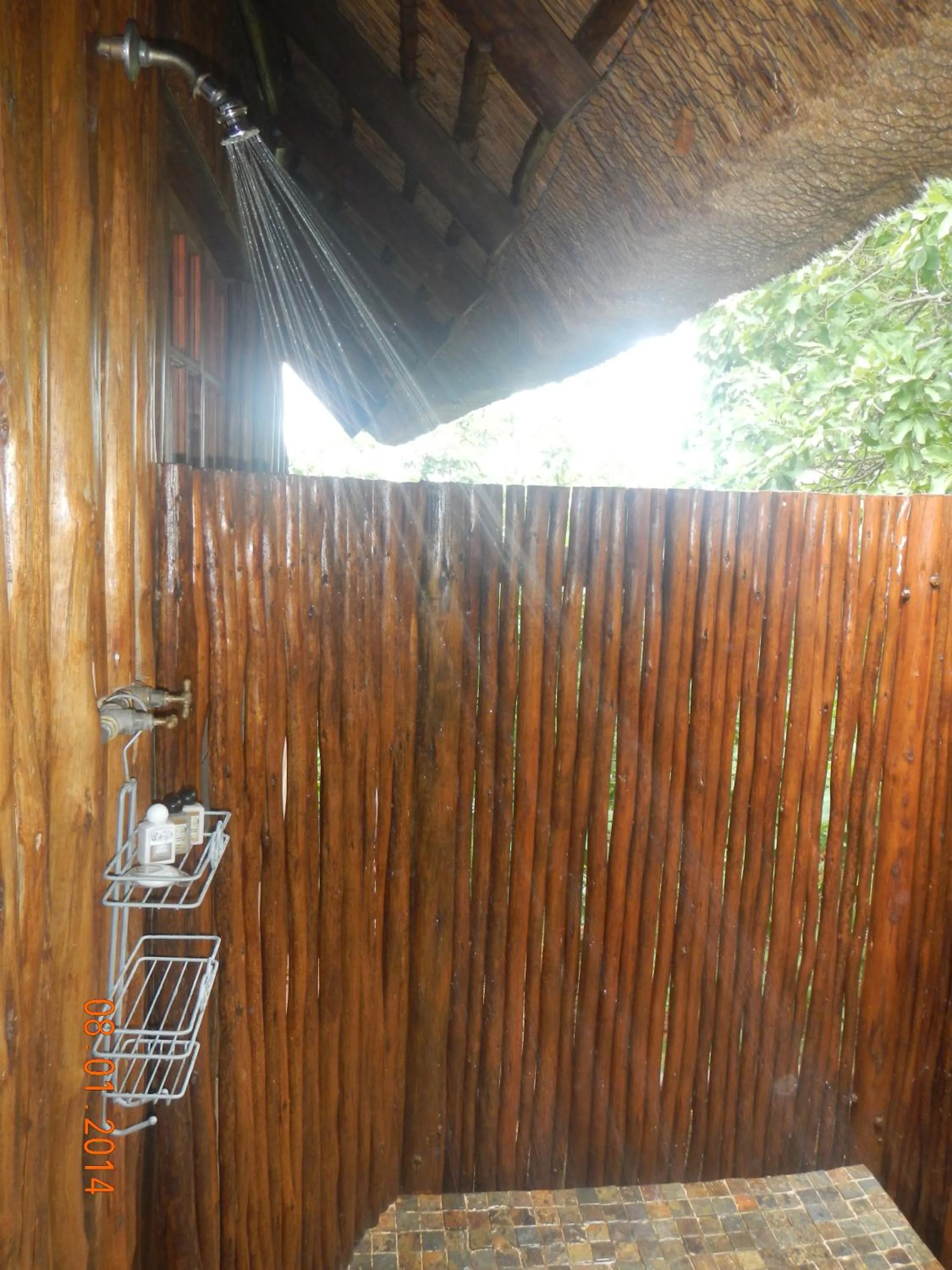 Shower in Amafu Forest Lodge