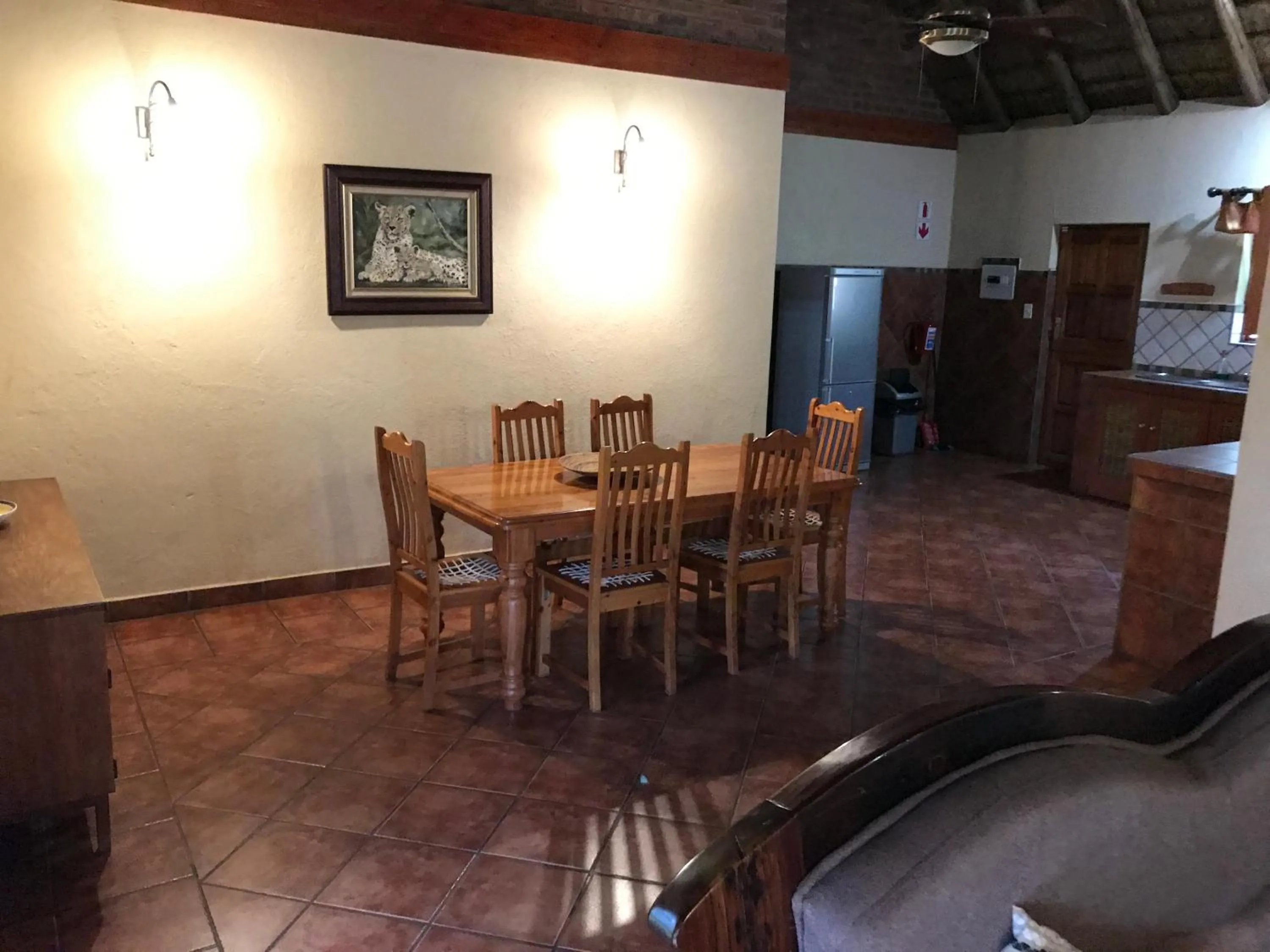Dining area in Amafu Forest Lodge