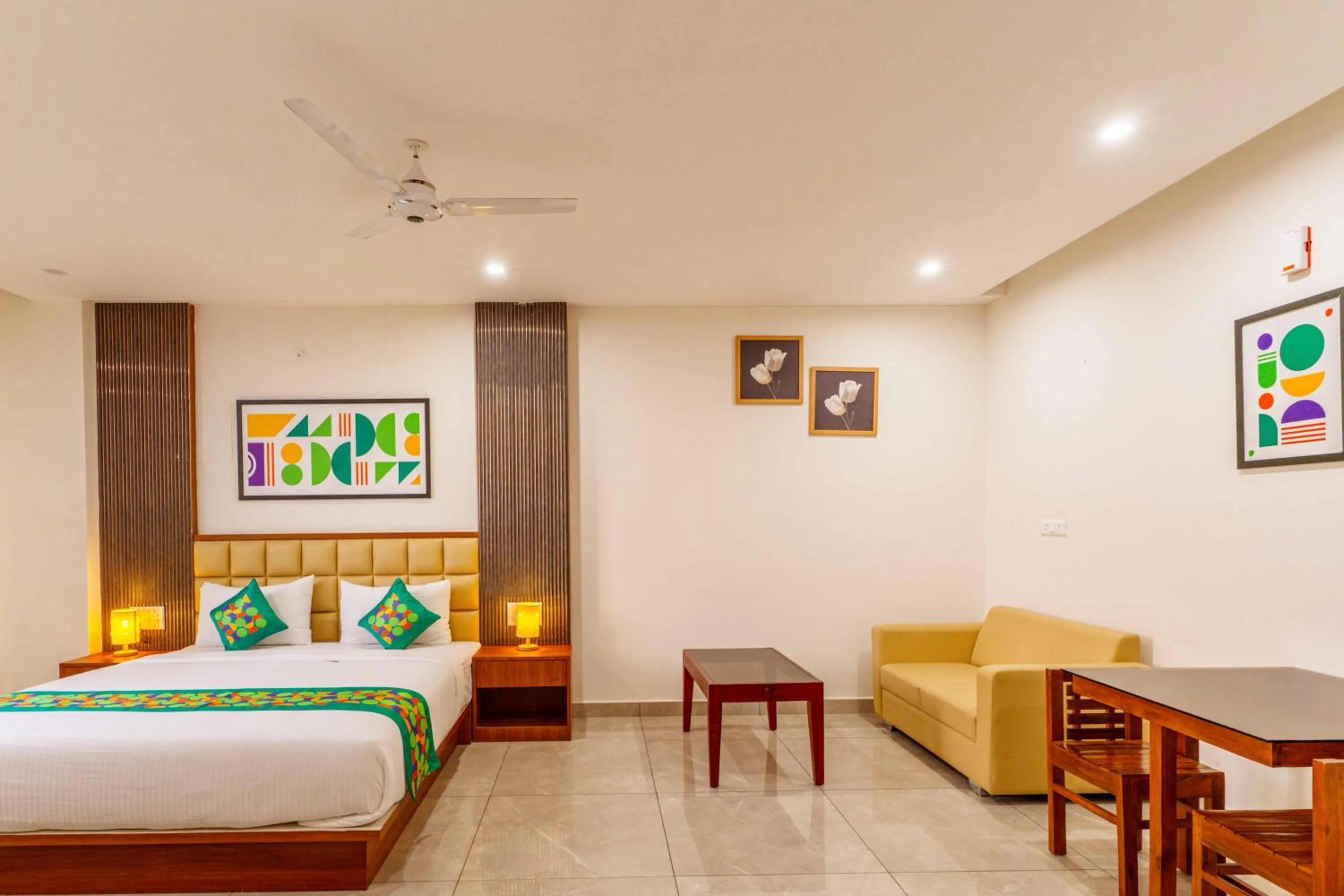 Bedroom, Bed in Treebo RC Comforts