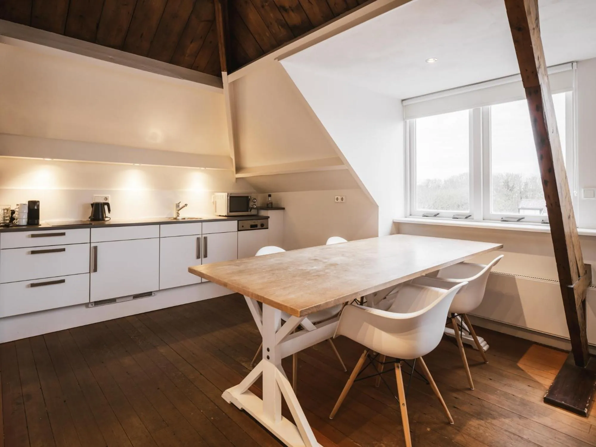 Kitchen or kitchenette in Strandhotel Domburg