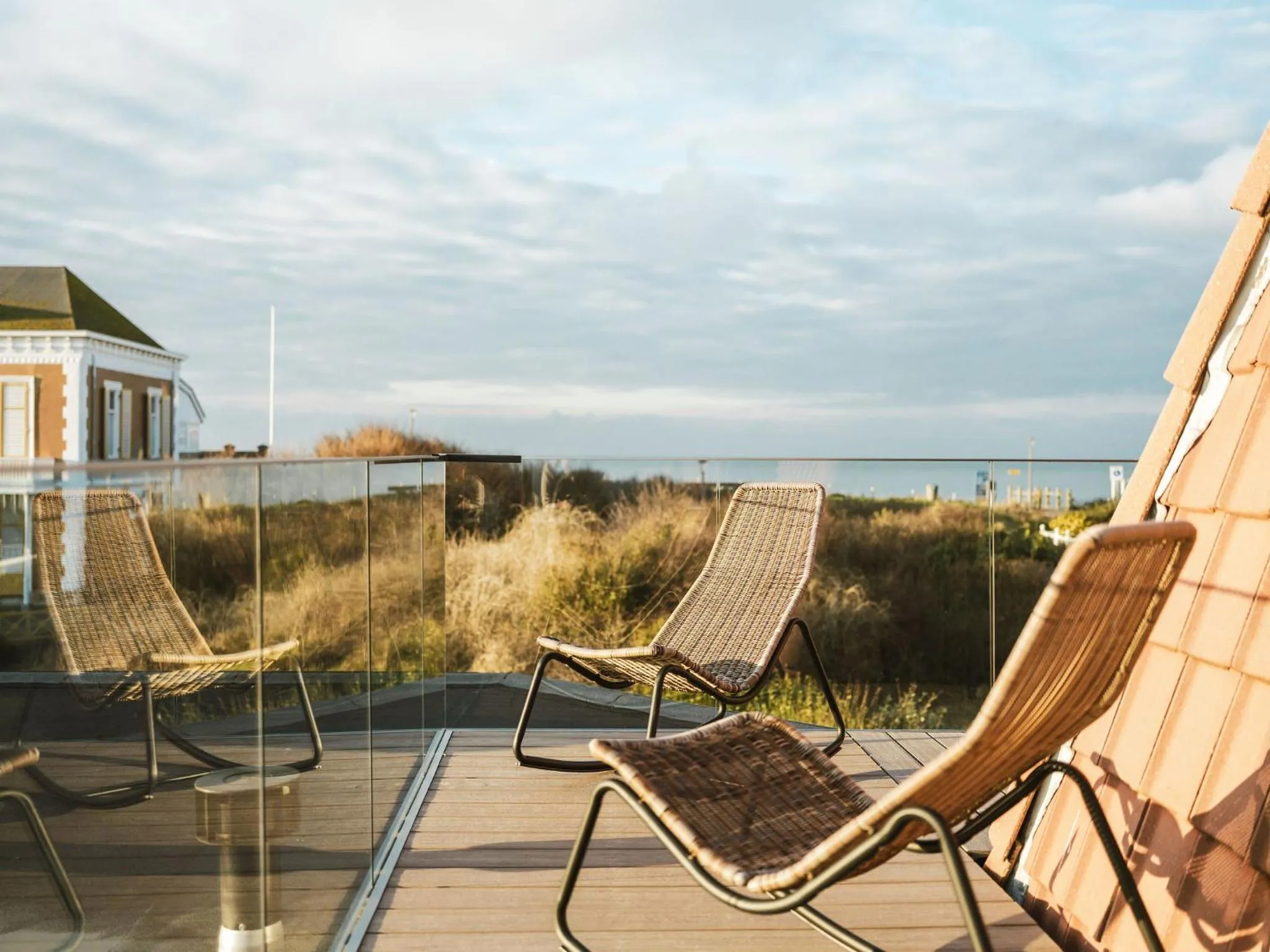 Balcony/Terrace in Strandhotel Domburg