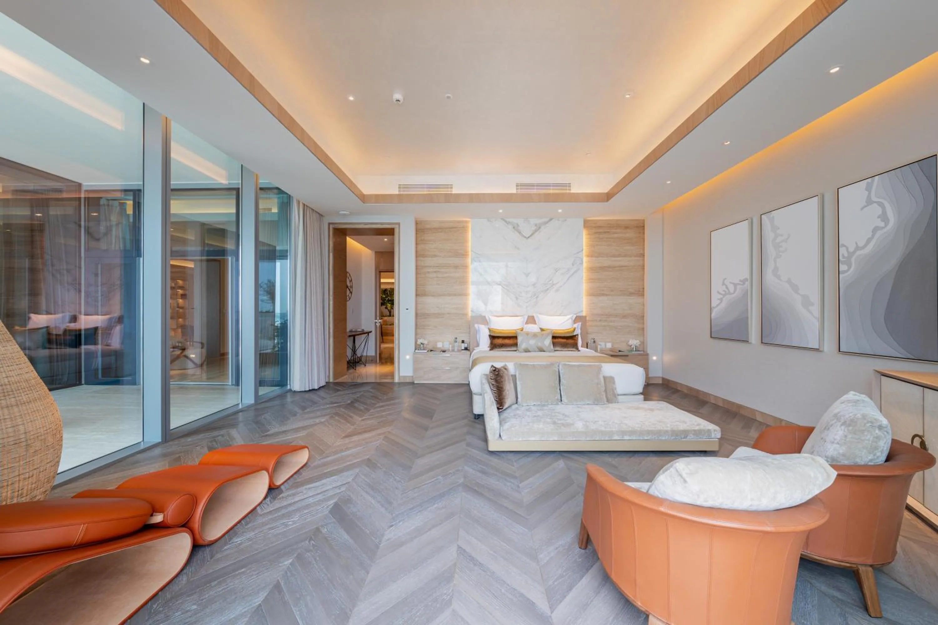 Seating area in FIVE Luxe