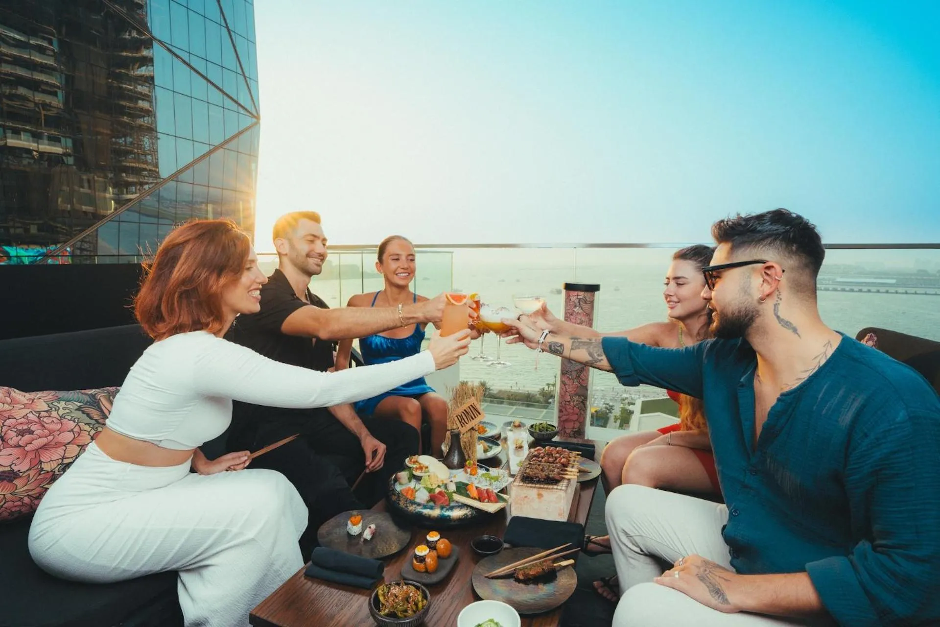 group of guests in FIVE Luxe