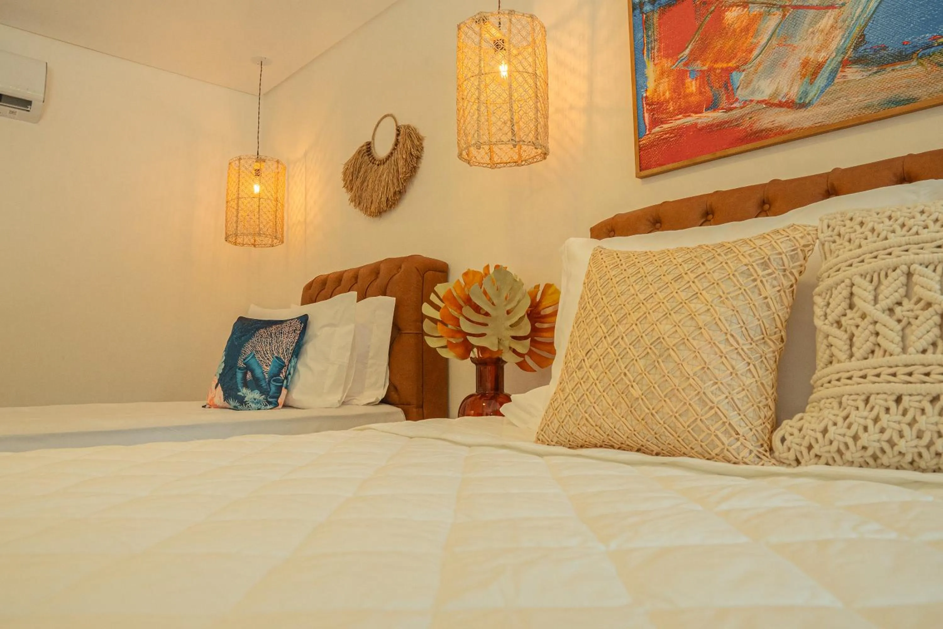 Bed in Pousada Mansão da Costa