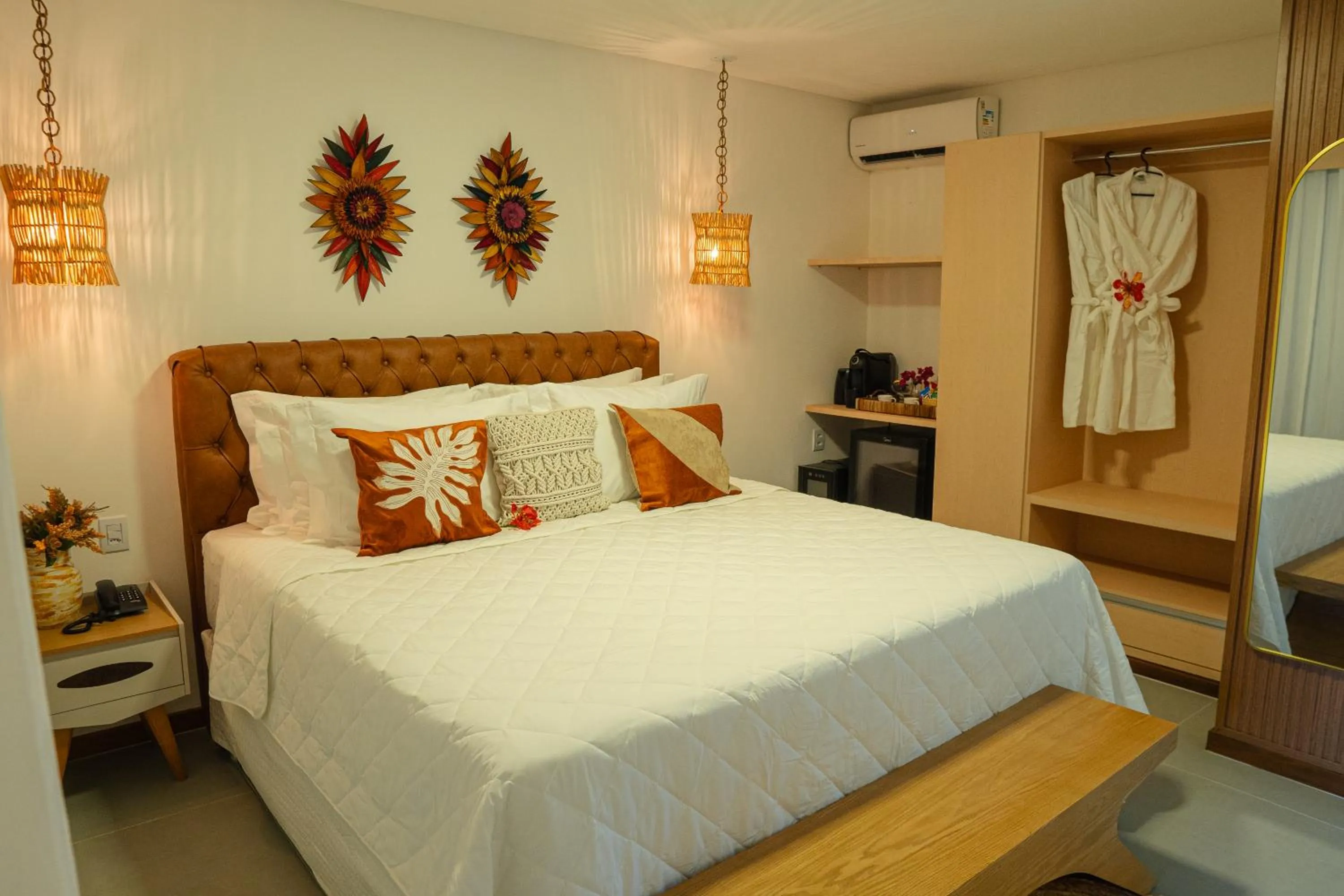 Bed in Pousada Mansão da Costa