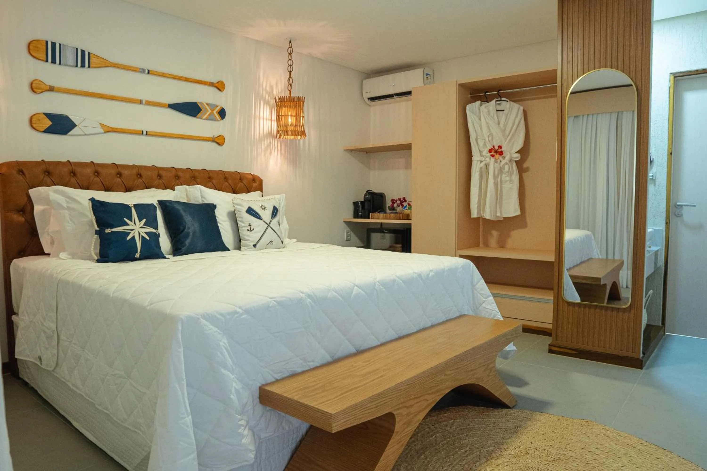 Bed in Pousada Mansão da Costa