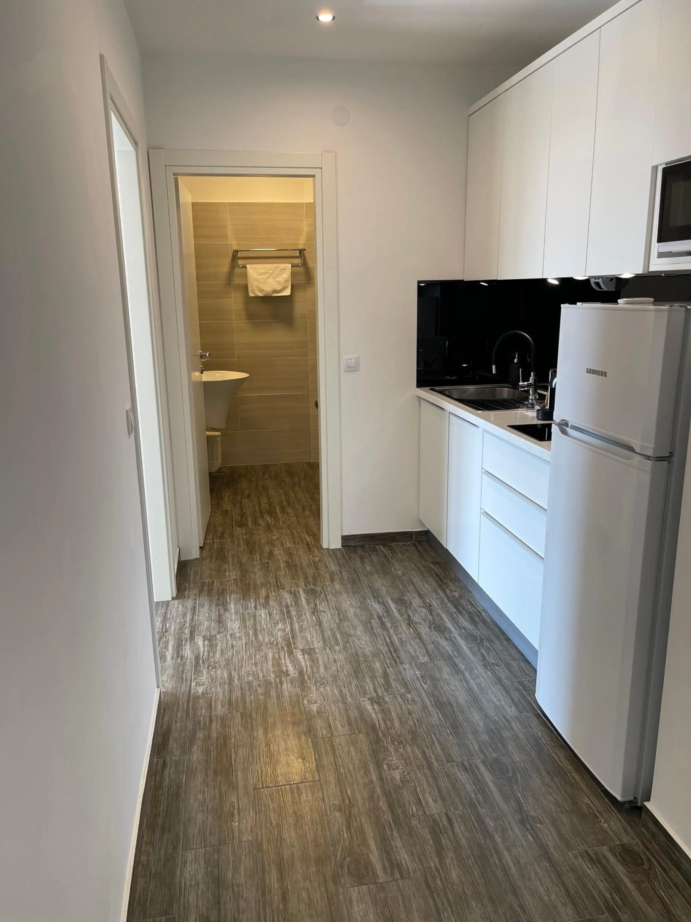 Kitchen or kitchenette in Apartments Domani