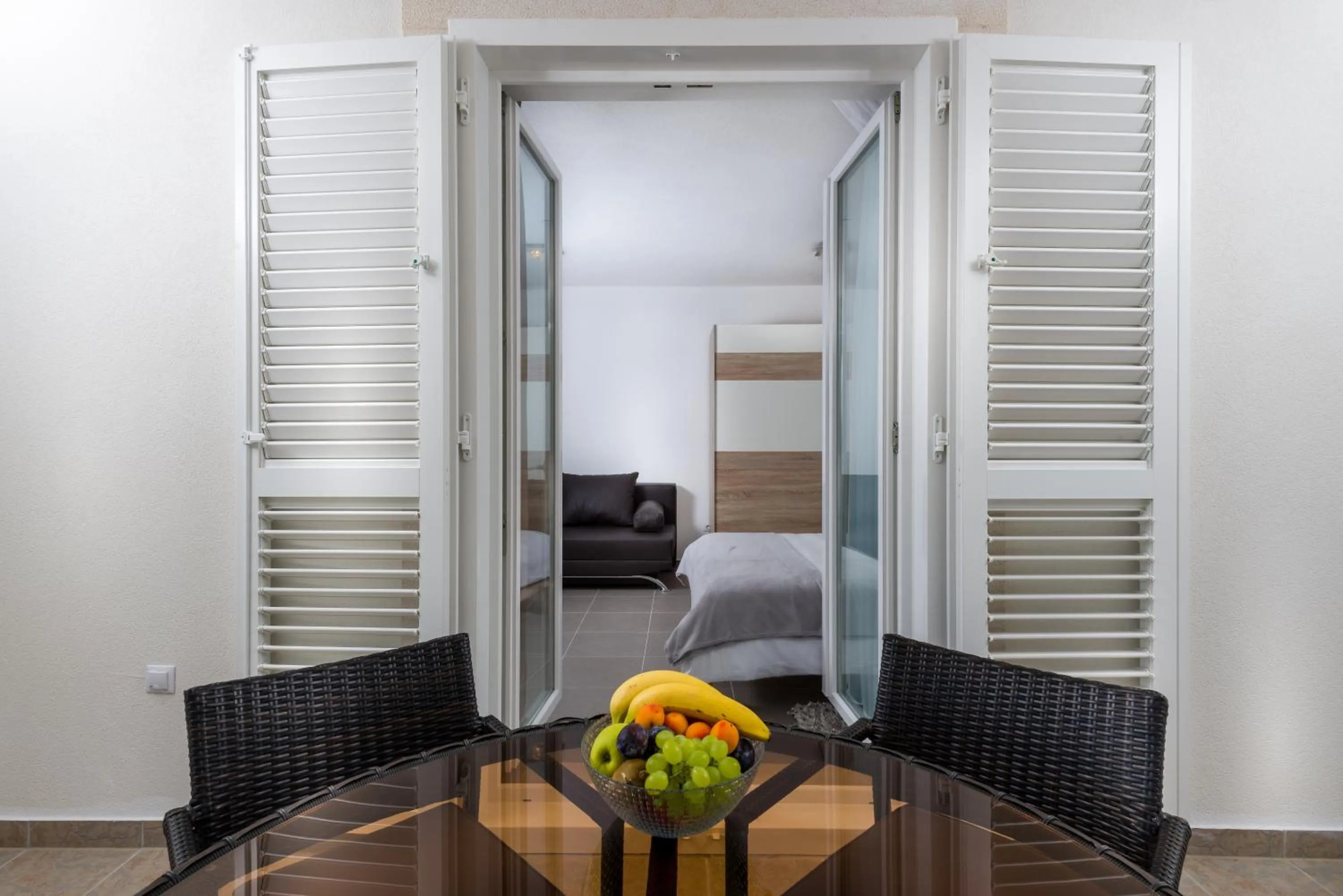 Balcony/Terrace, Bed in Apartments Domani