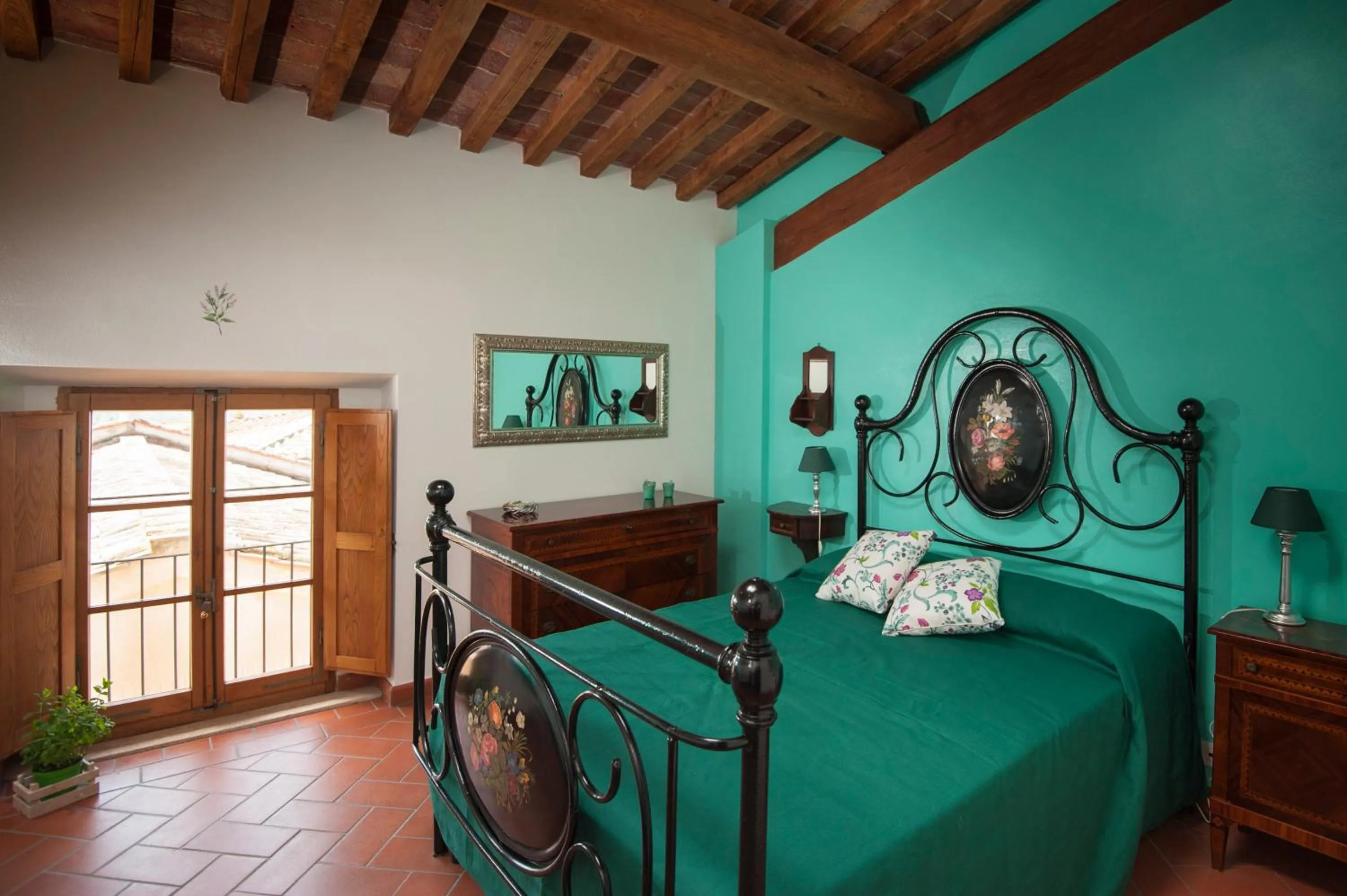 Bedroom, Bed in Antico Granaione