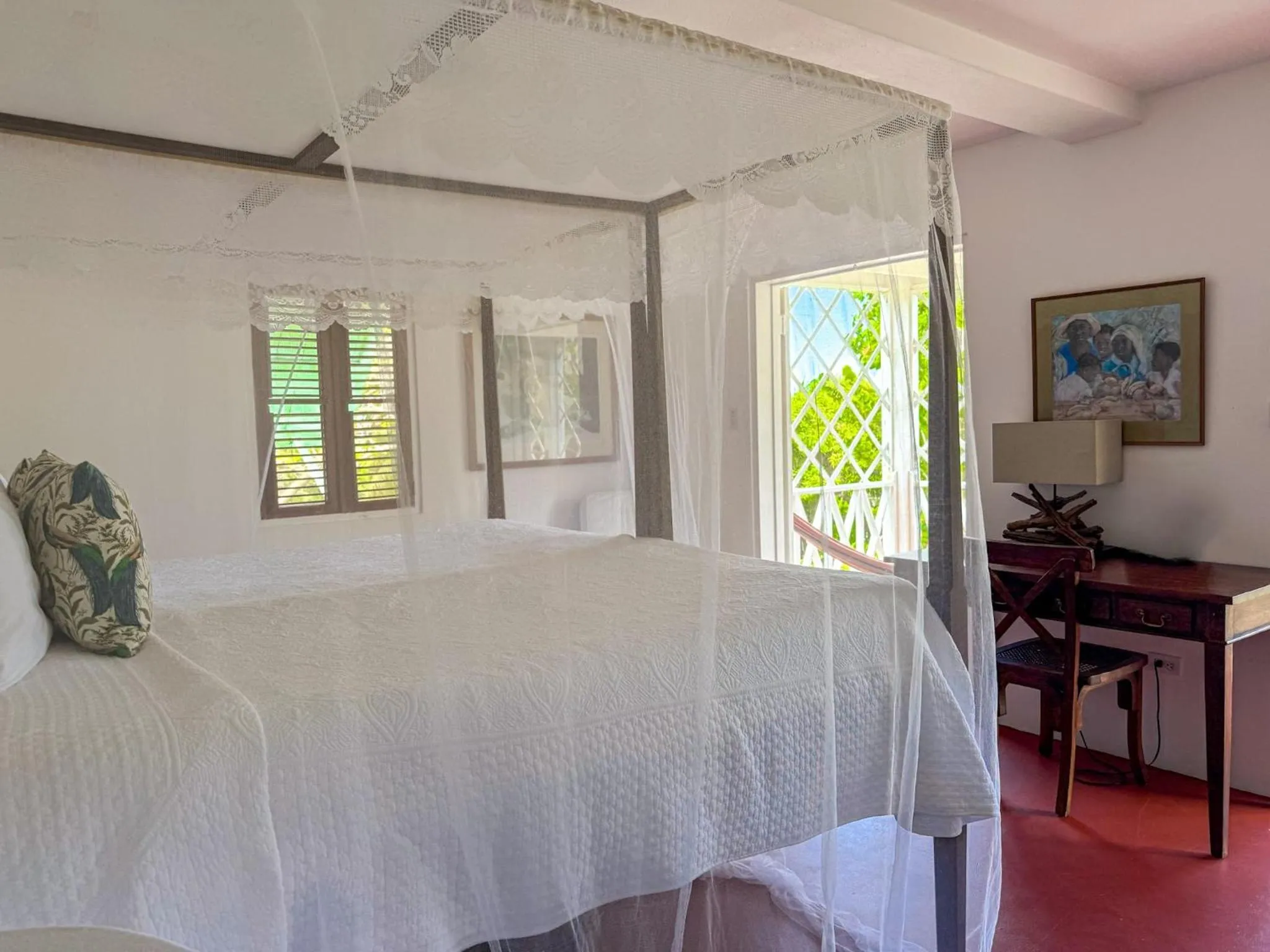 Bed in Hermitage Nevis
