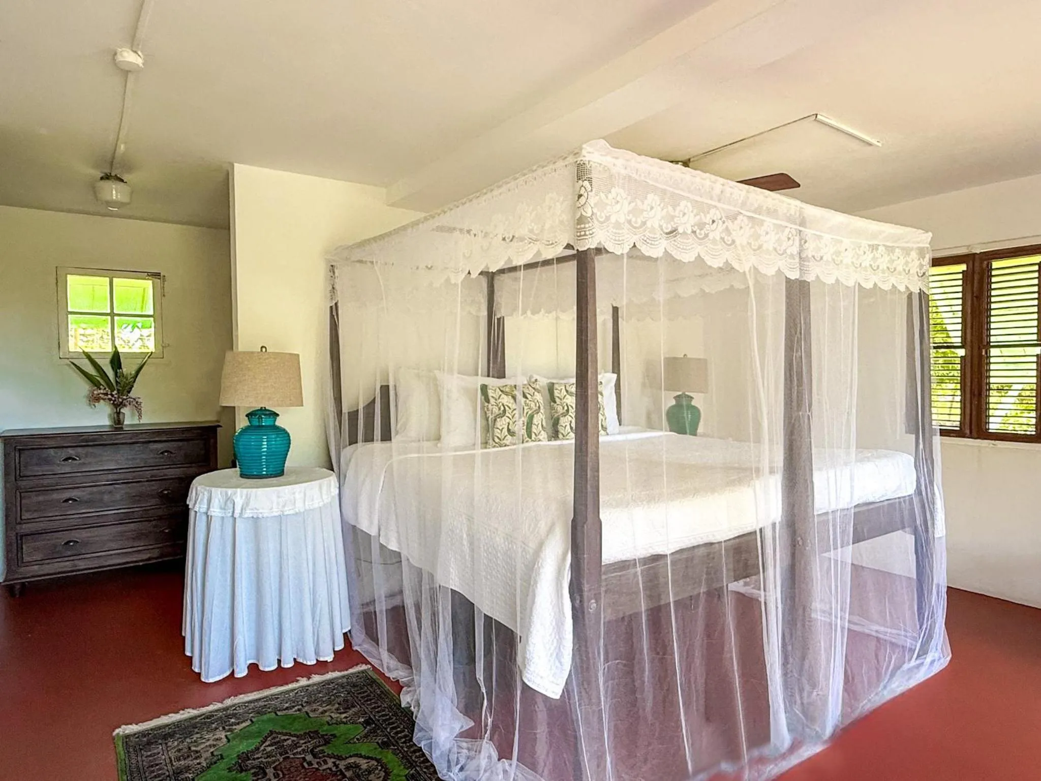 Bed in Hermitage Nevis