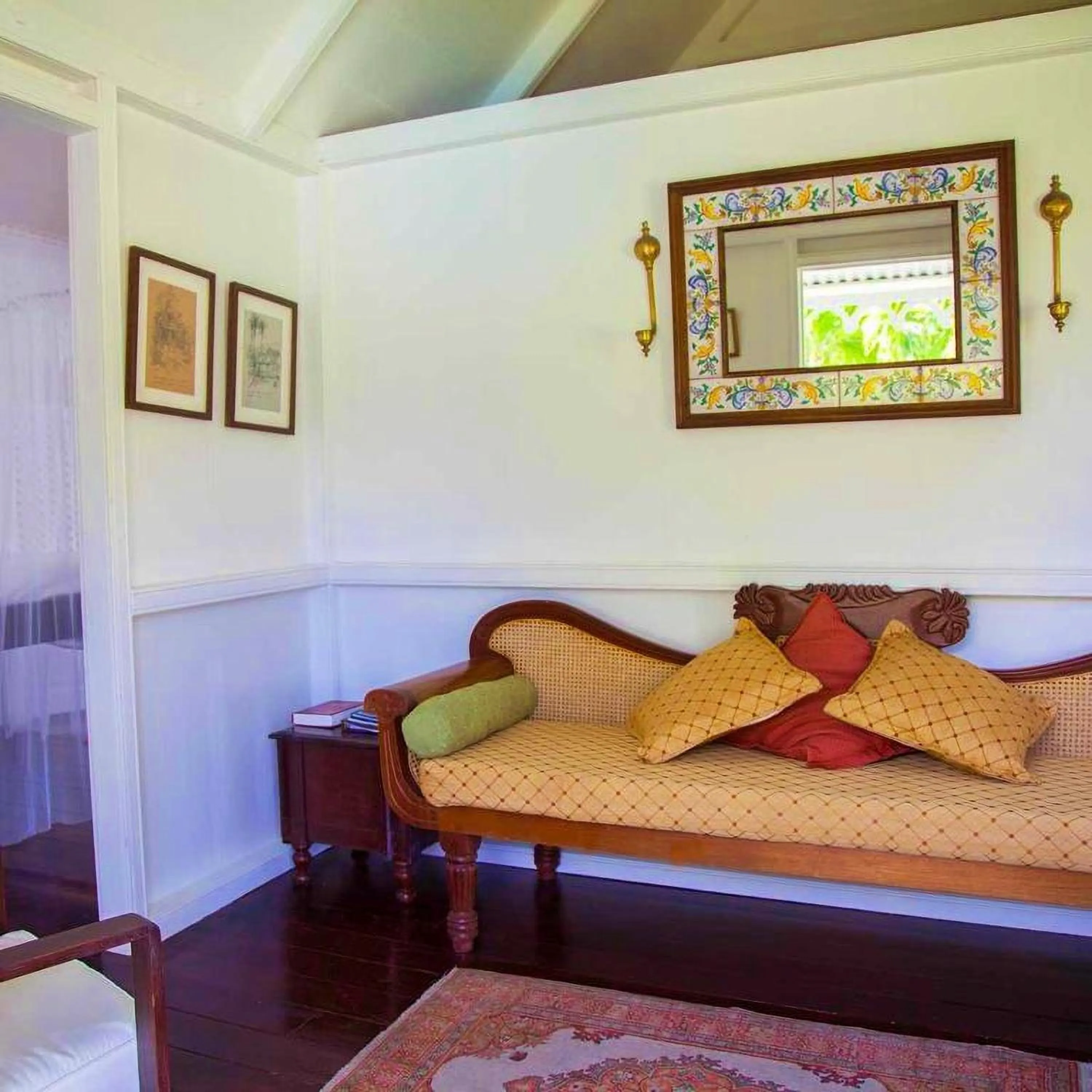 Living room in Hermitage Nevis
