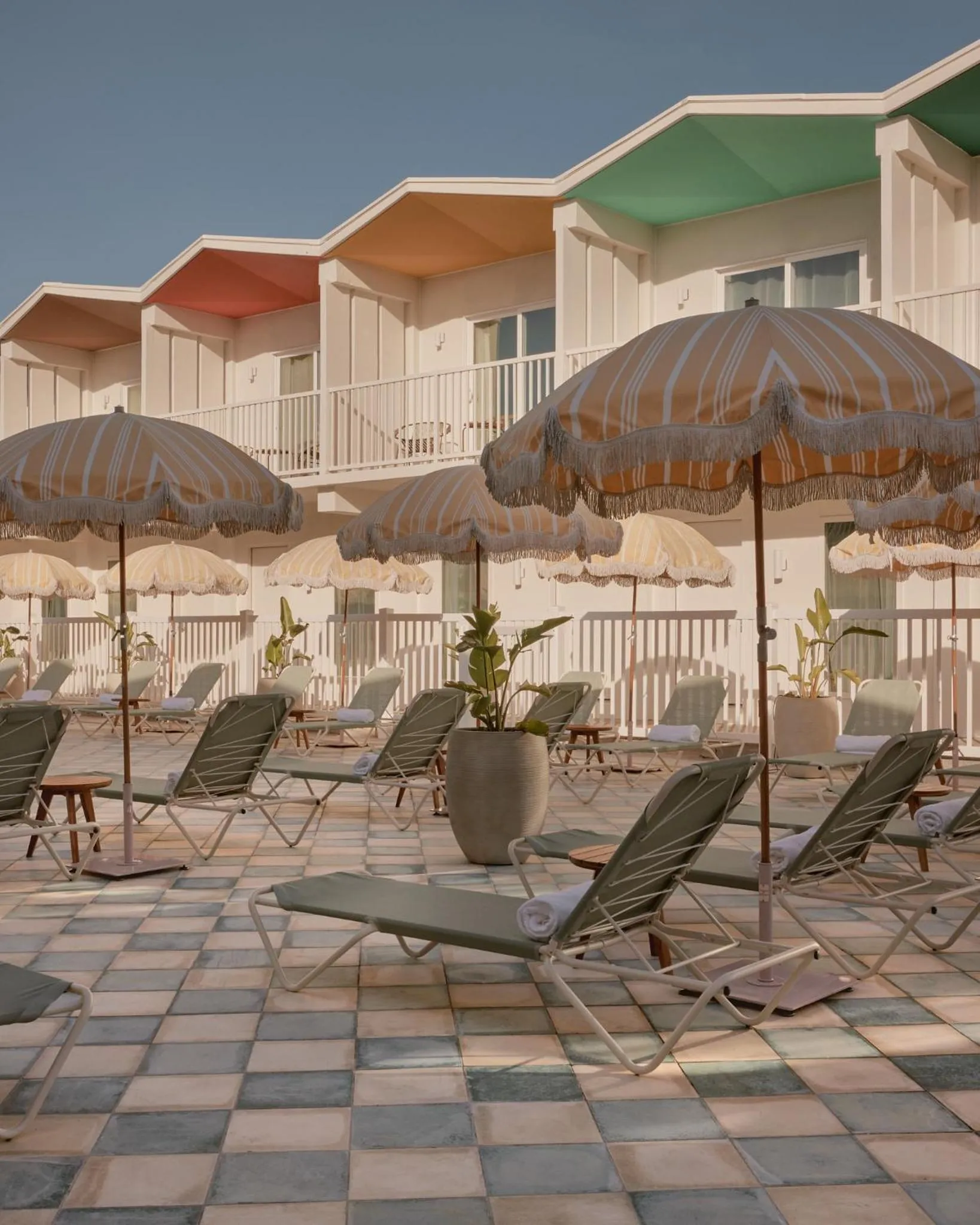 Pool view in Hotel Lucine