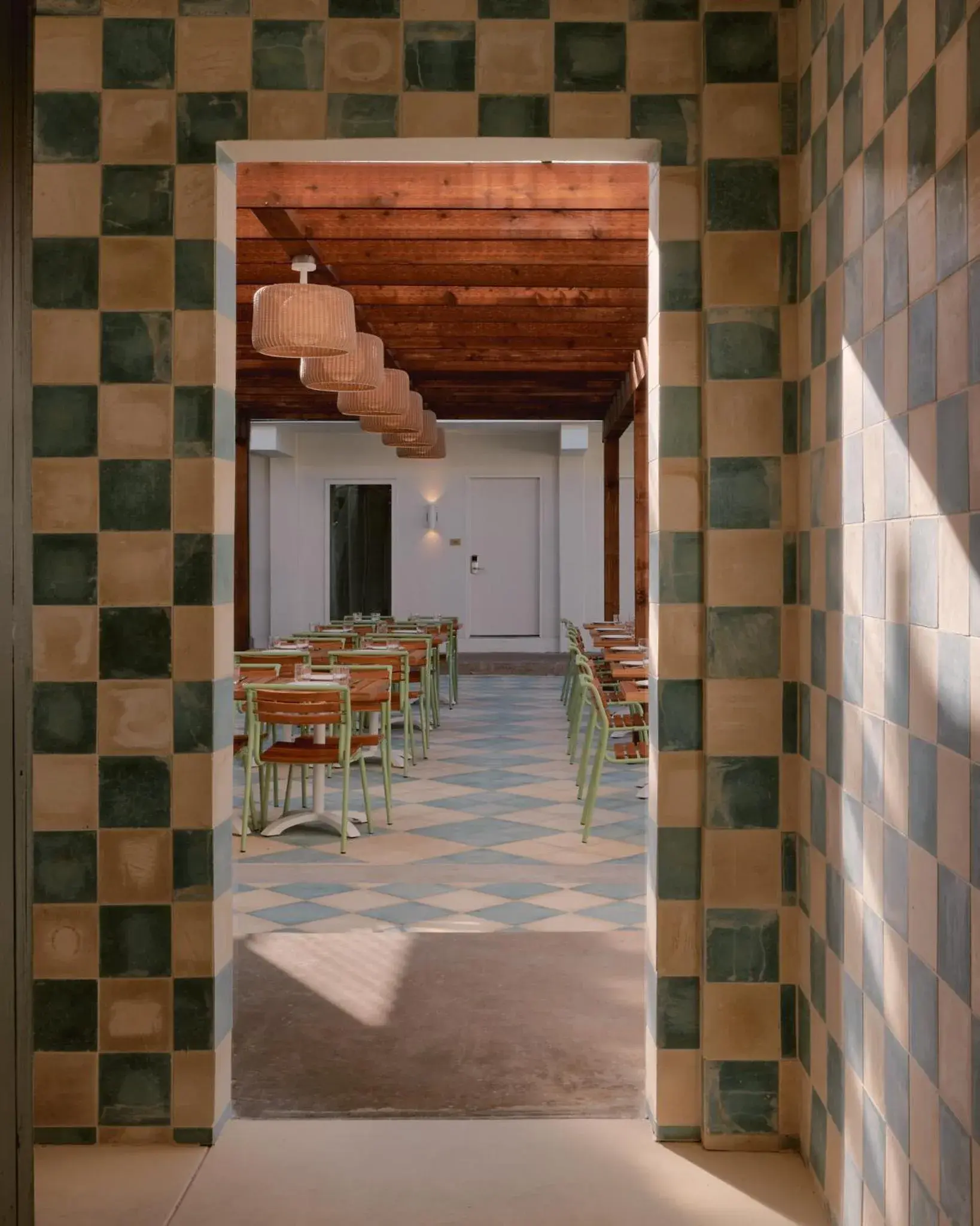 Inner courtyard view in Hotel Lucine Inner courtyard view in Hotel Lucine