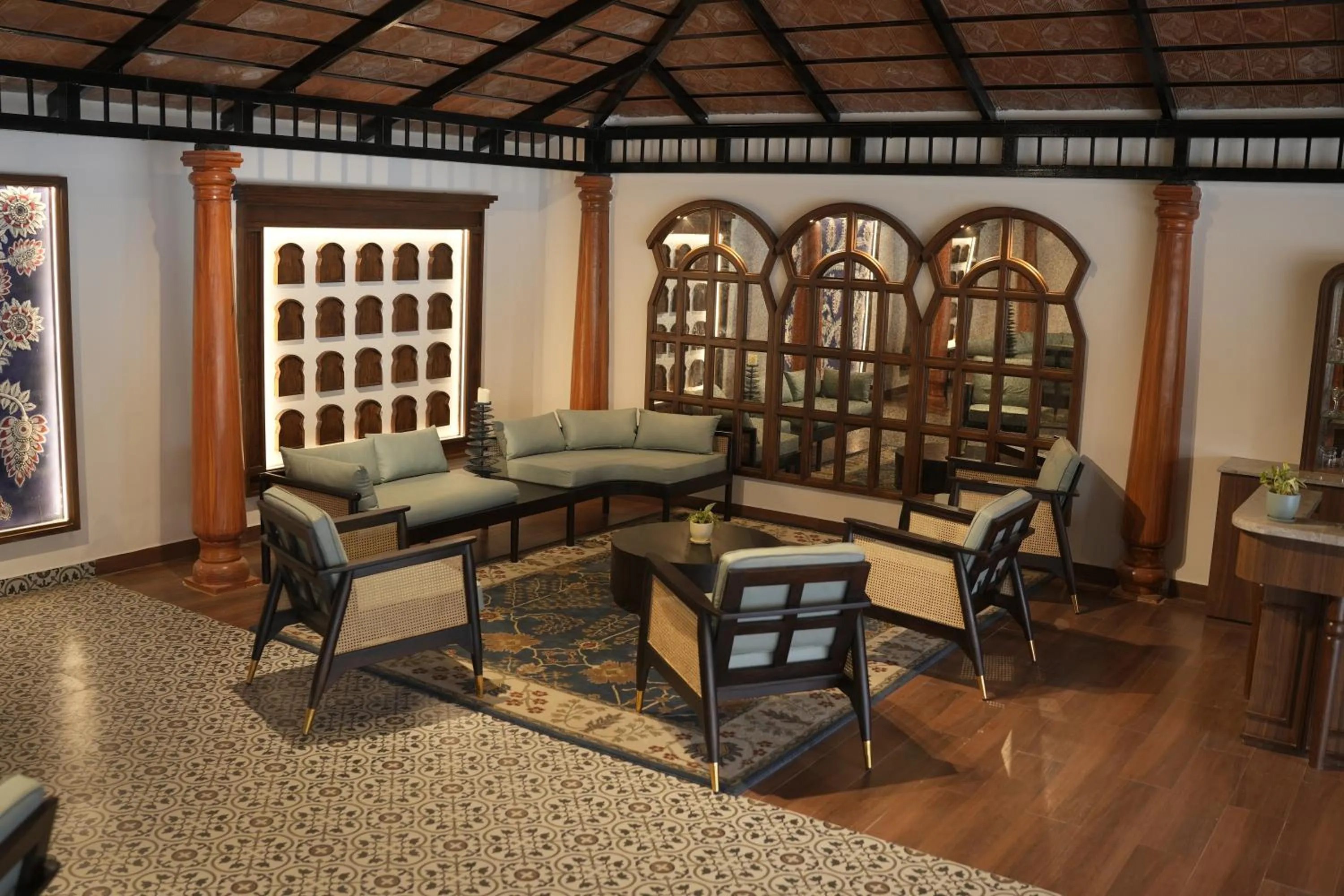 Seating area in Regenta Resort Sakleshpur