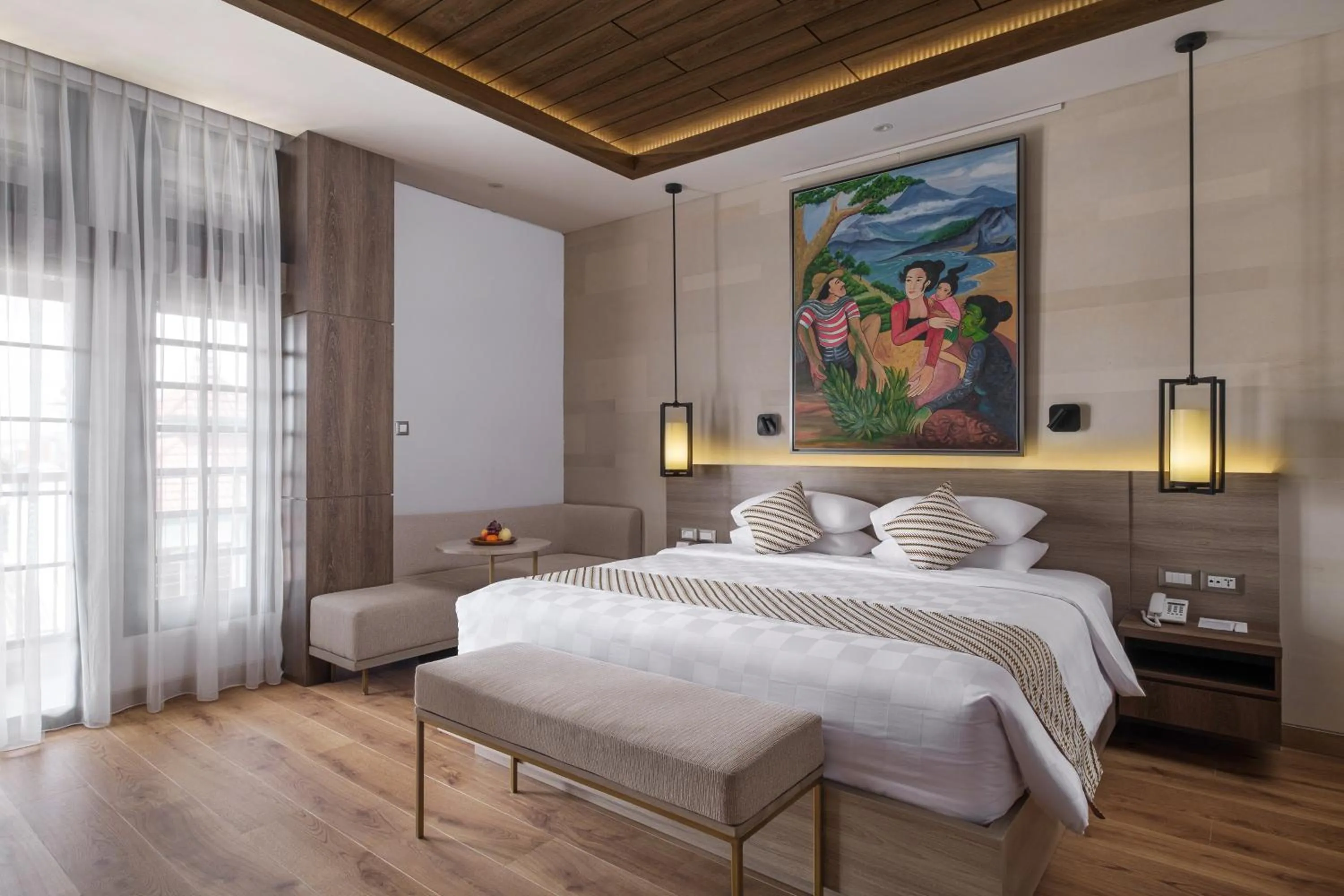 Bed in The Margaux Hotel Yogyakarta