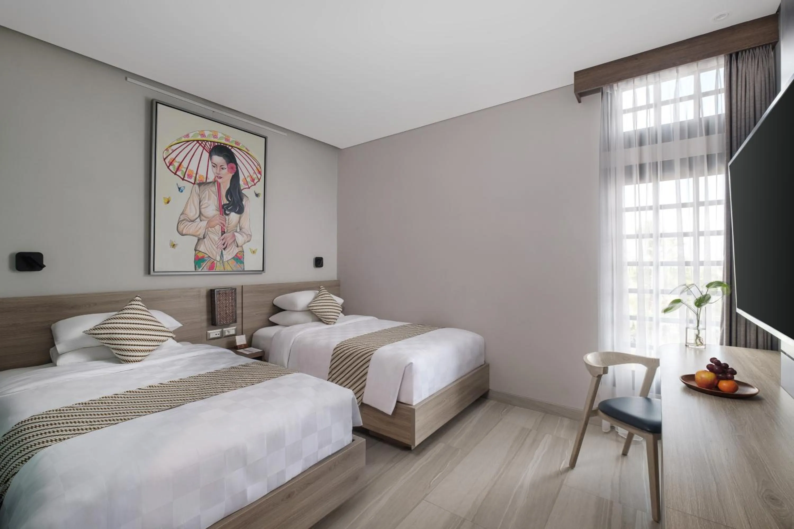 Bed in The Margaux Hotel Yogyakarta