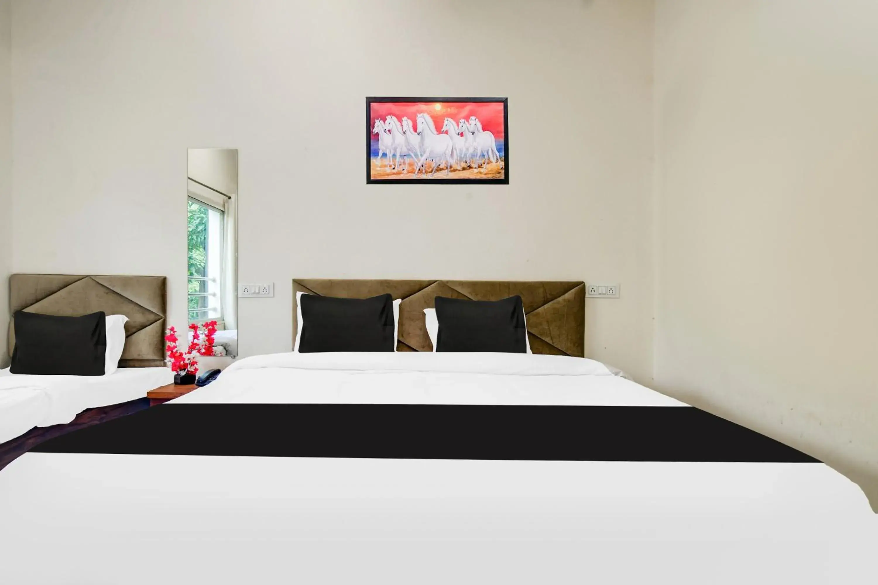 Bedroom, Bed in Hotel O Ujjain Near Hari Fatak Bedroom, Bed in Hotel O Ujjain Near Hari Fatak