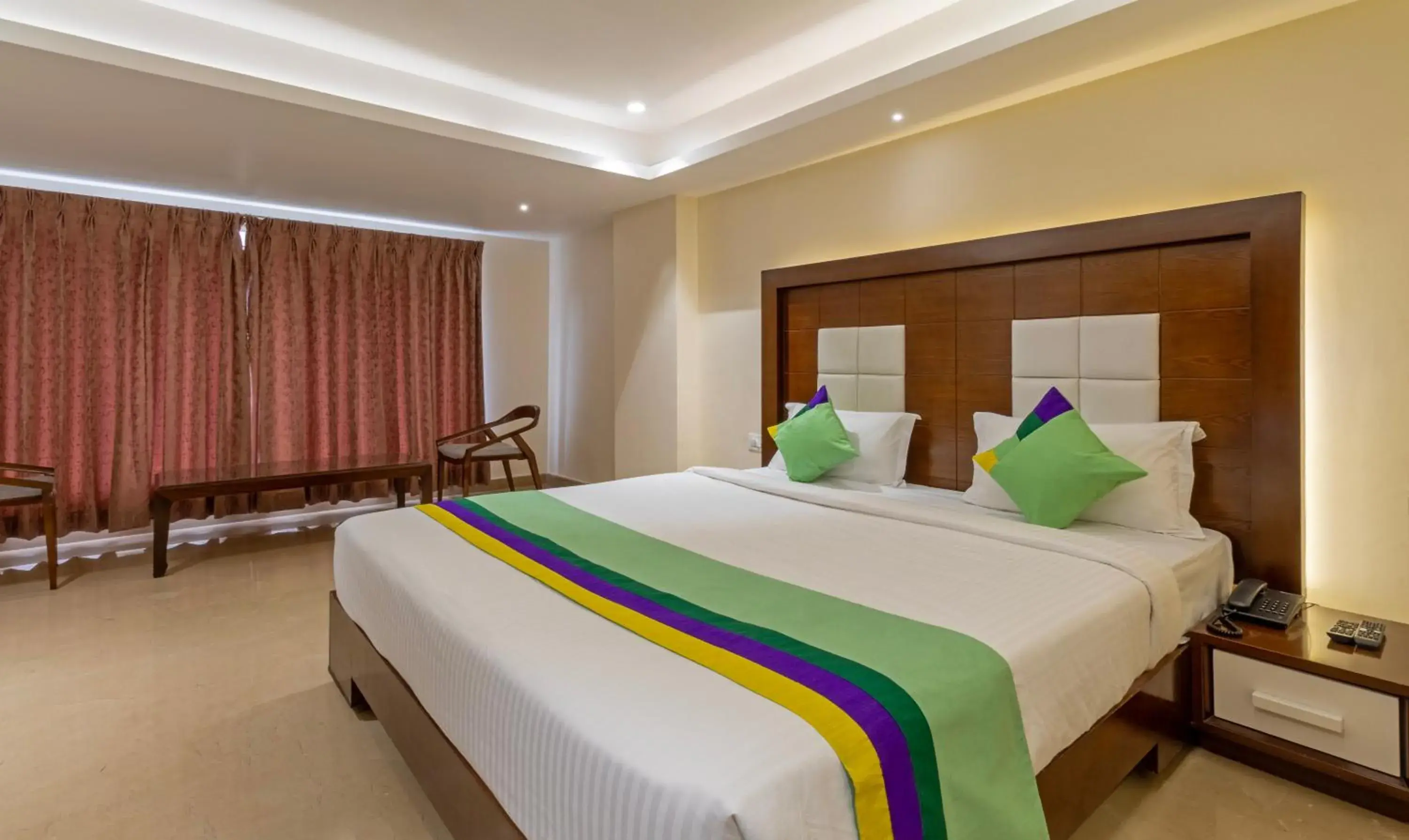 Bed in Treebo Suvarna Comforts Bed in Treebo Suvarna Comforts