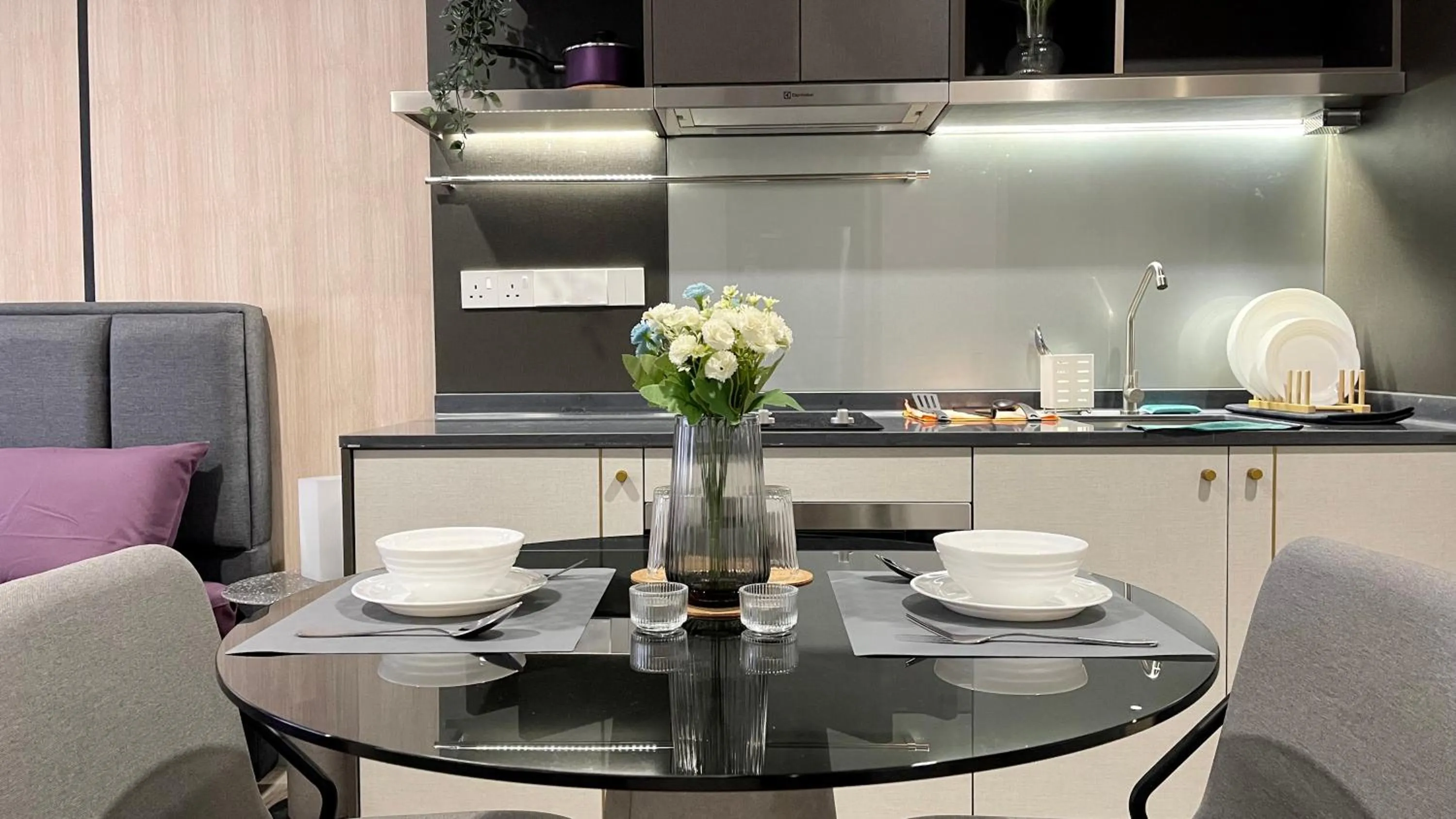 Kitchen or kitchenette in Millerz Square Kuala Lumpur by Synergy