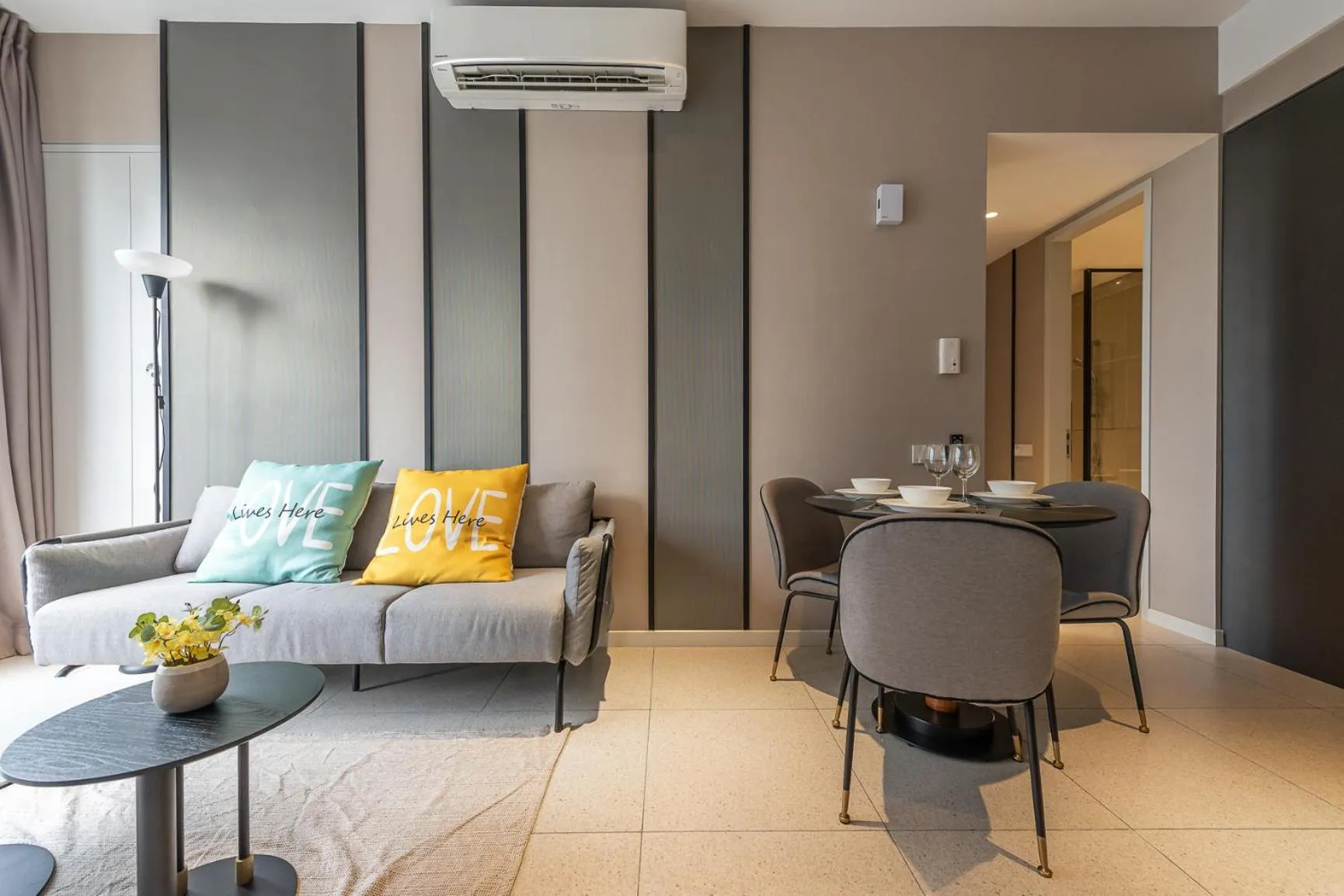 Living room in Millerz Square Kuala Lumpur by Synergy