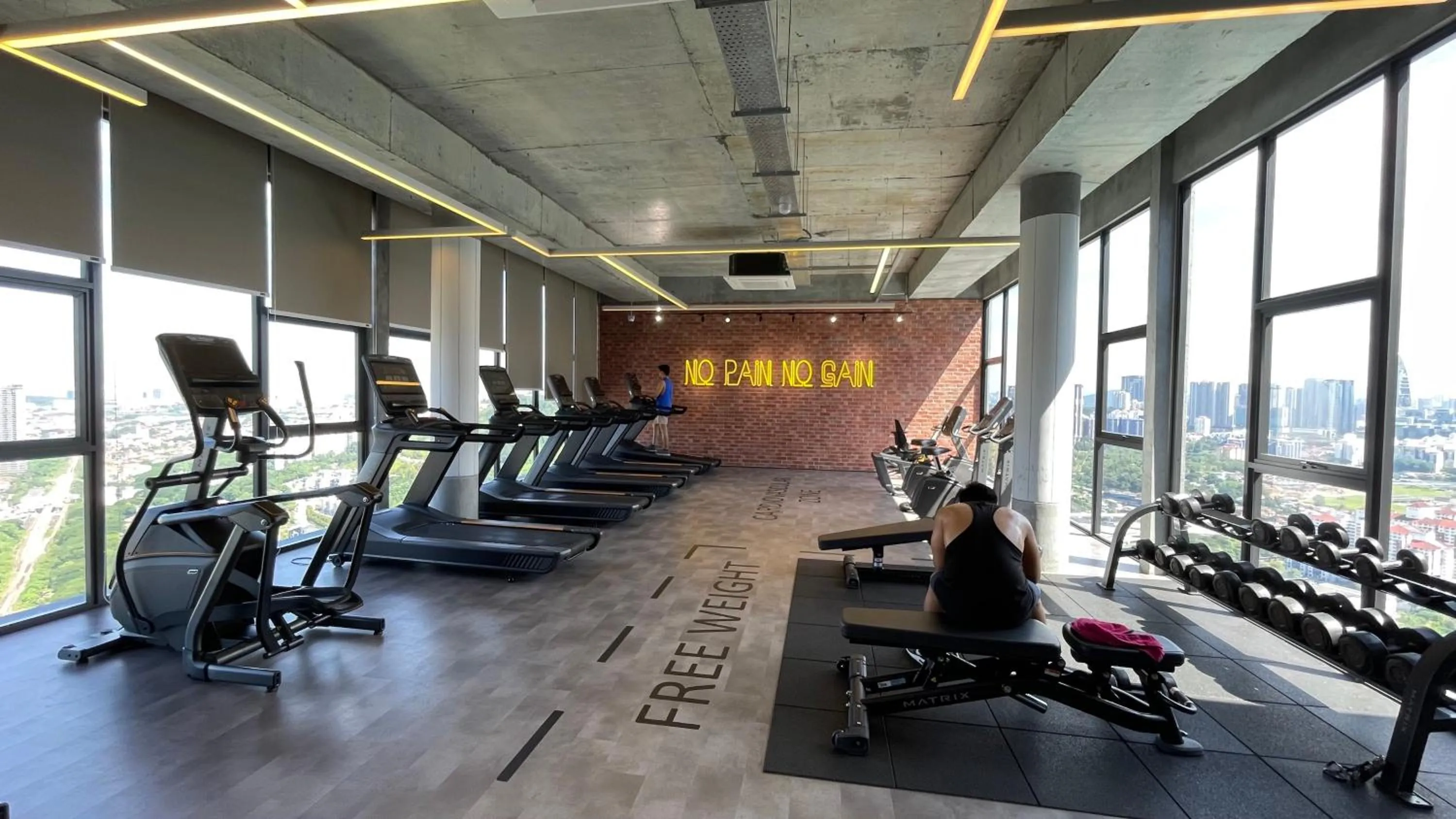 Fitness centre/facilities in Millerz Square Kuala Lumpur by Synergy