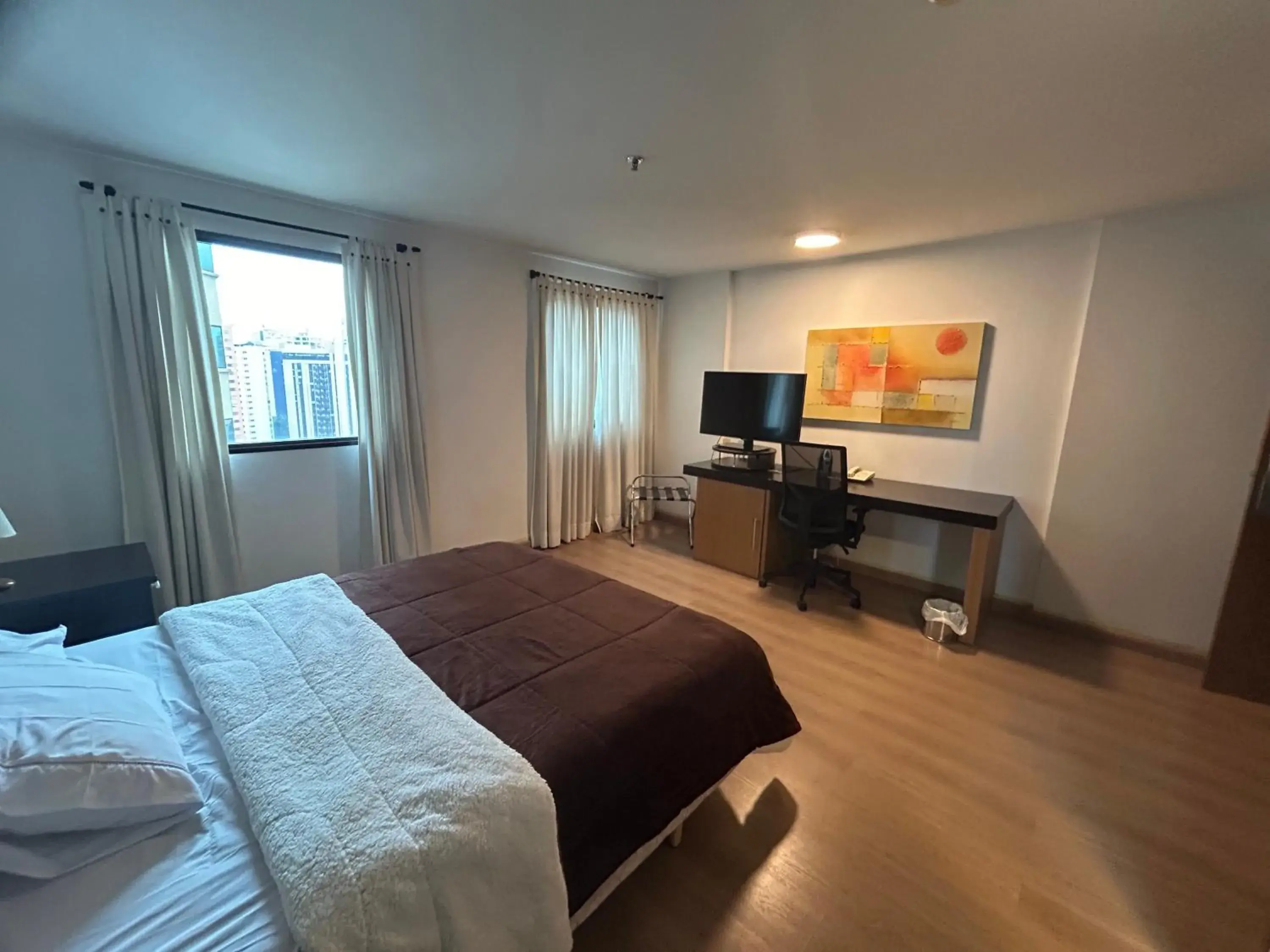 Bed in Apart-hotel Bourbon São Paulo Ibirapuera Convention Hotel Bed in Apart-hotel Bourbon São Paulo Ibirapuera Convention Hotel