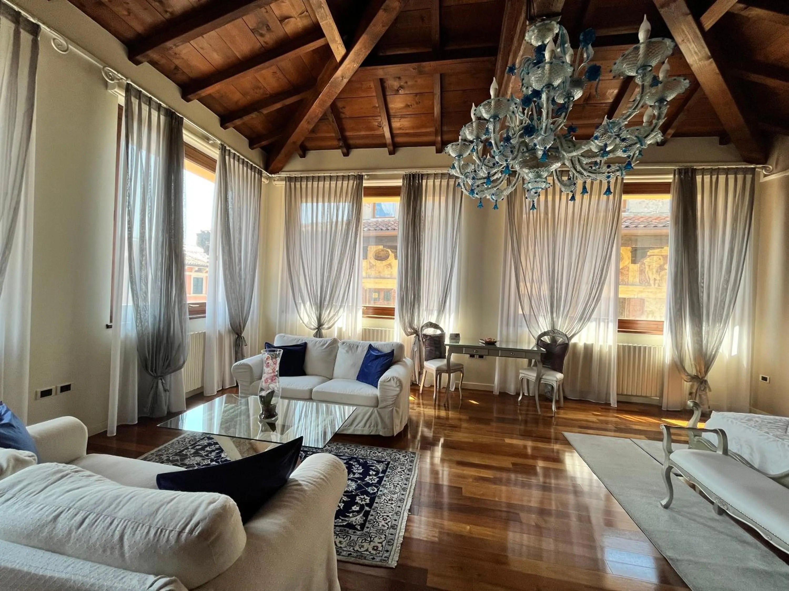 Bed in Relais Ponte Pietra