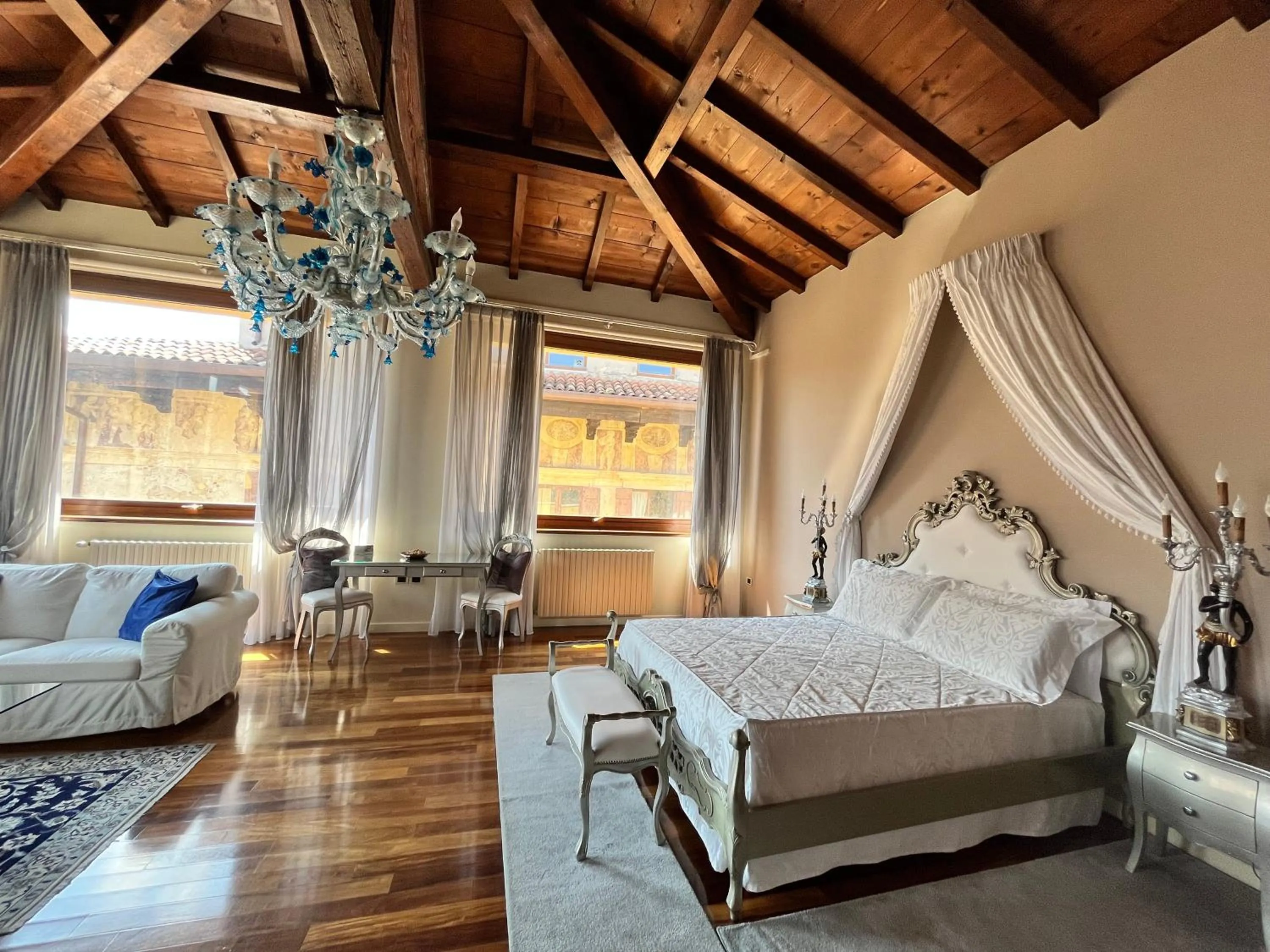 Bed in Relais Ponte Pietra