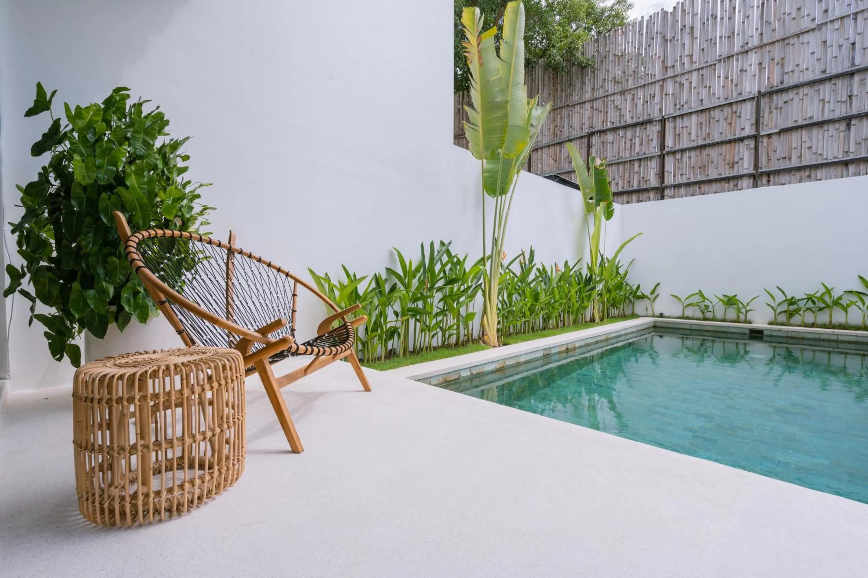 Pool view in Unity Villa 1 Canggu