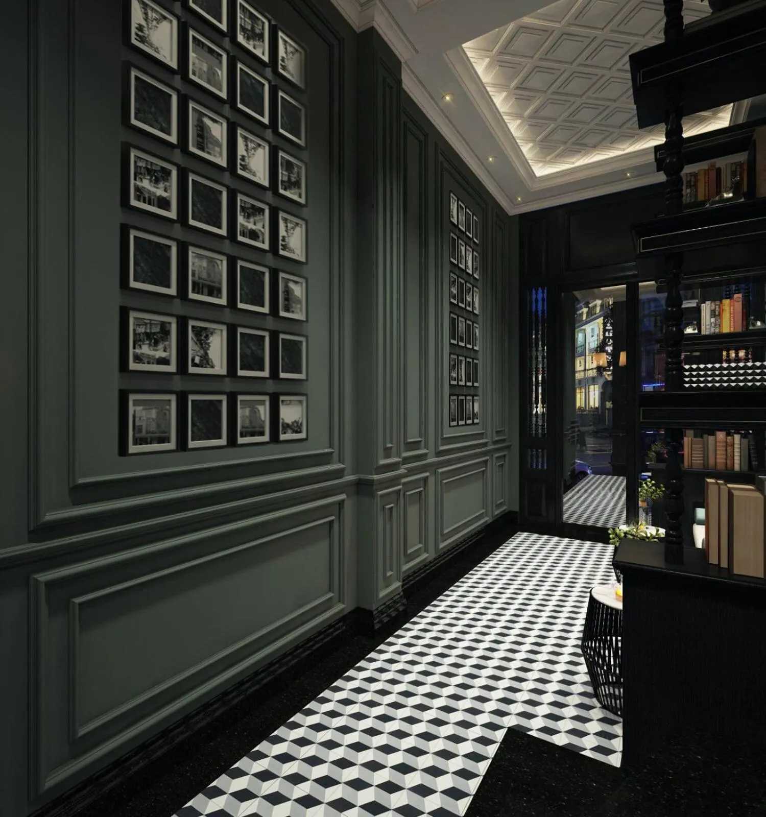 Library in Hanoi Ancient Paradise Hotel