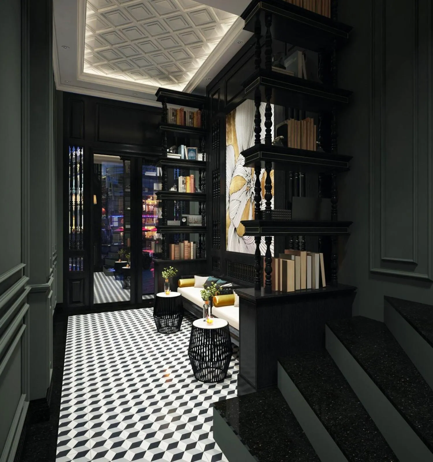 Seating area in Hanoi Ancient Paradise Hotel