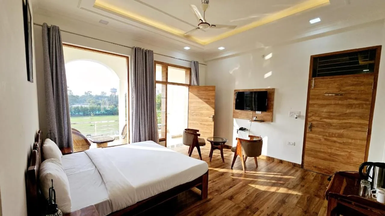 Bedroom, Bed in Ranthambore Jalsa