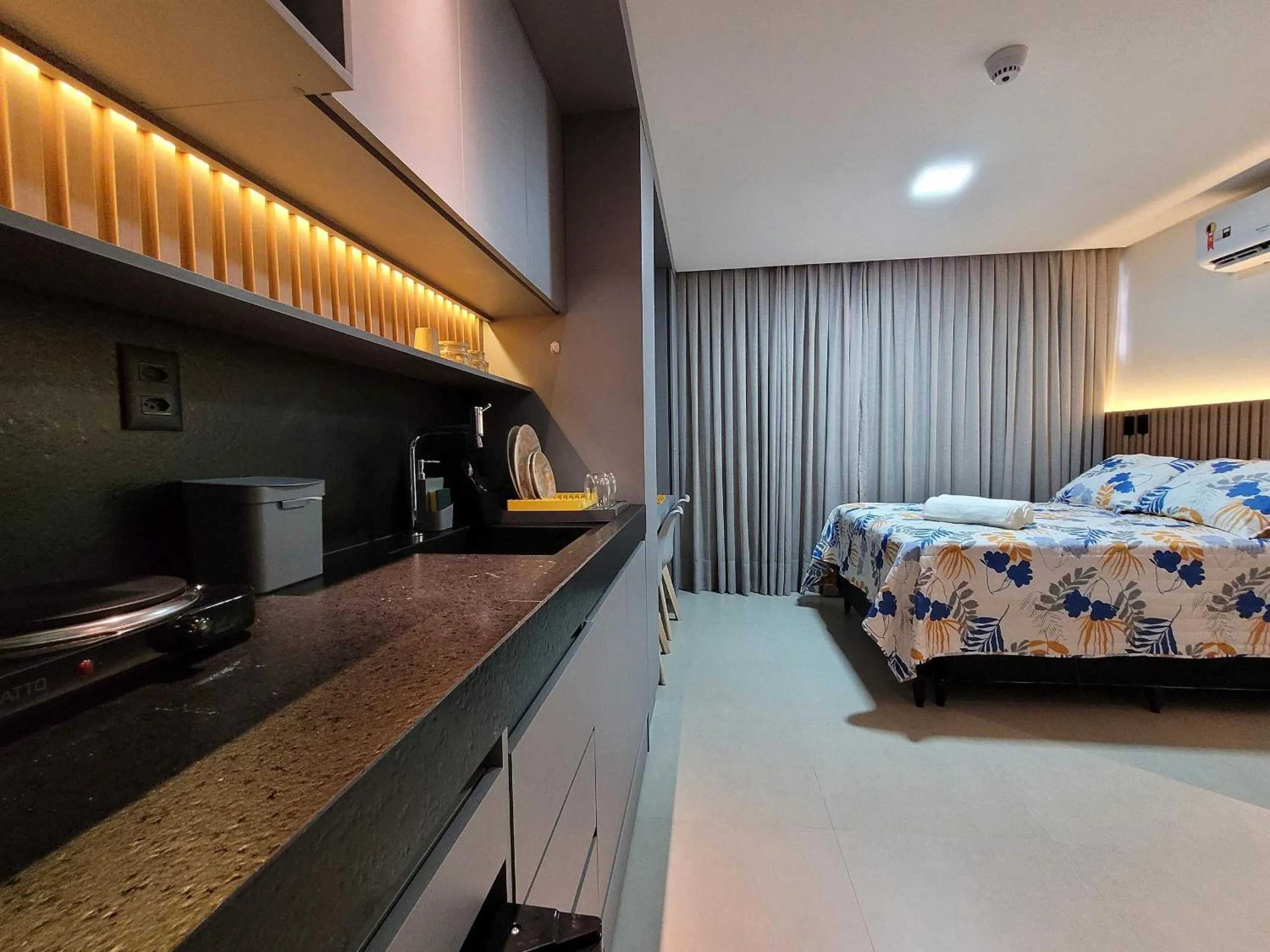 Photo of the whole room, Bed in Studio Aconchegante no Bessa