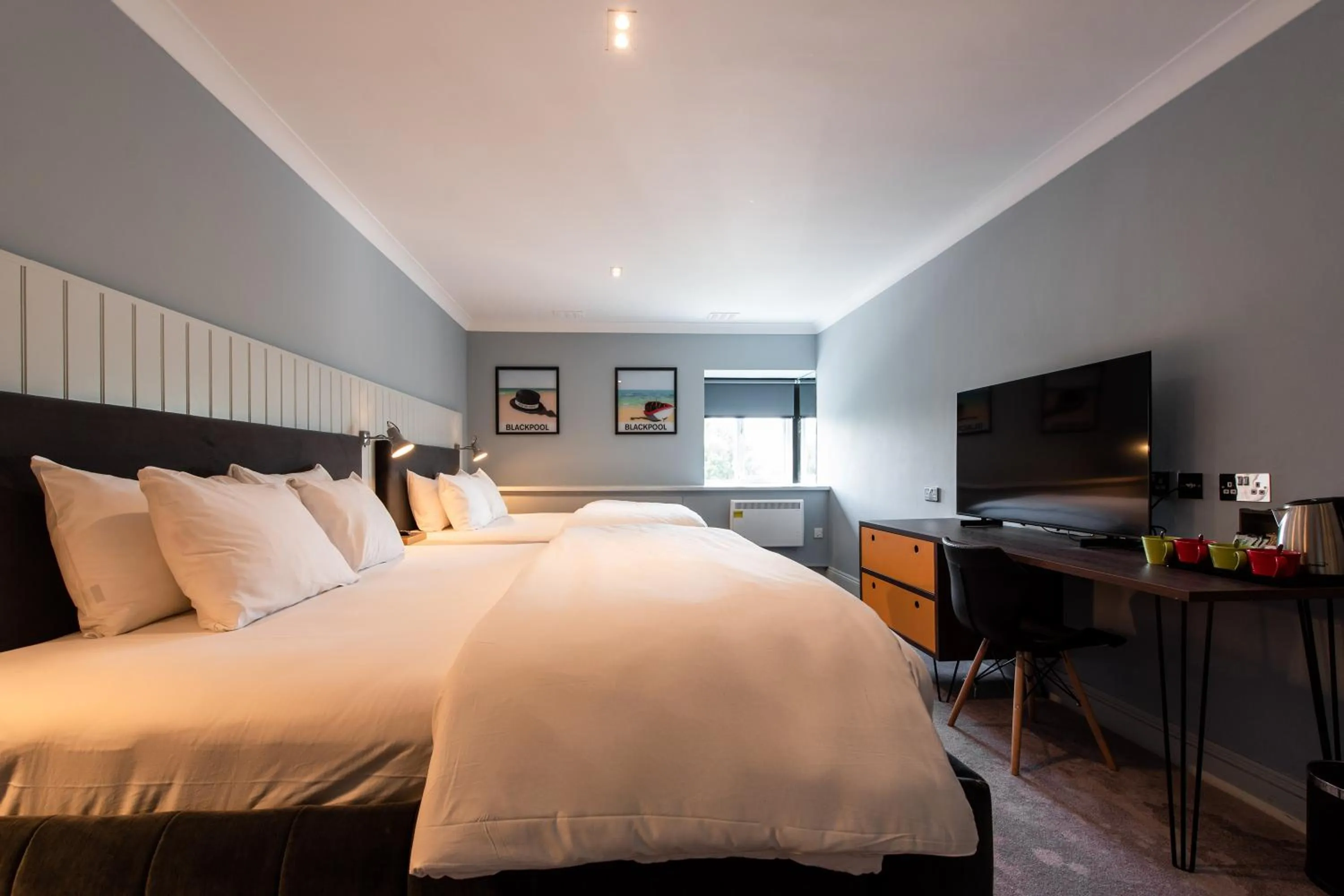 Bedroom, Bed in Village Hotel Blackpool