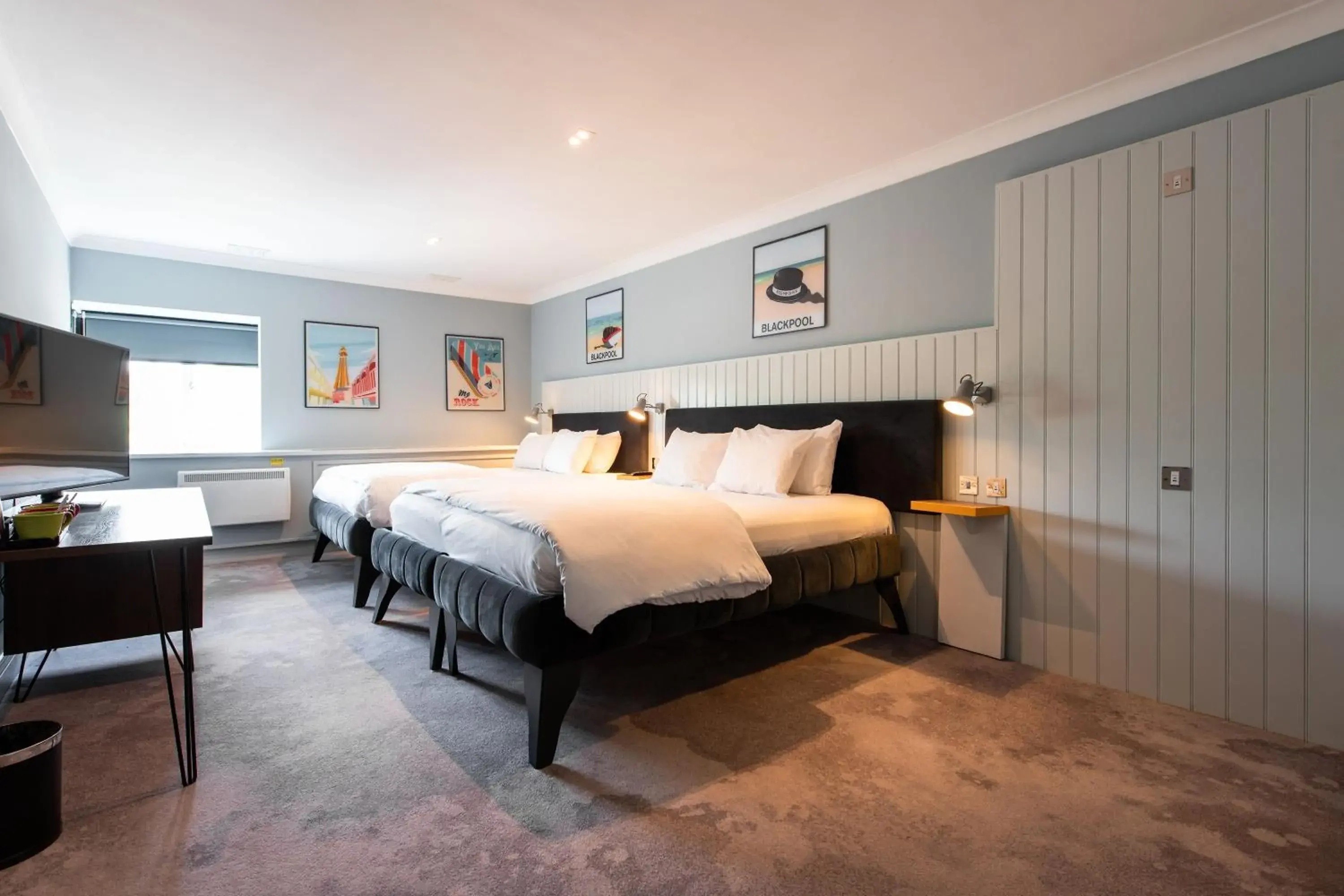 Bedroom, Bed in Village Hotel Blackpool Bedroom, Bed in Village Hotel Blackpool