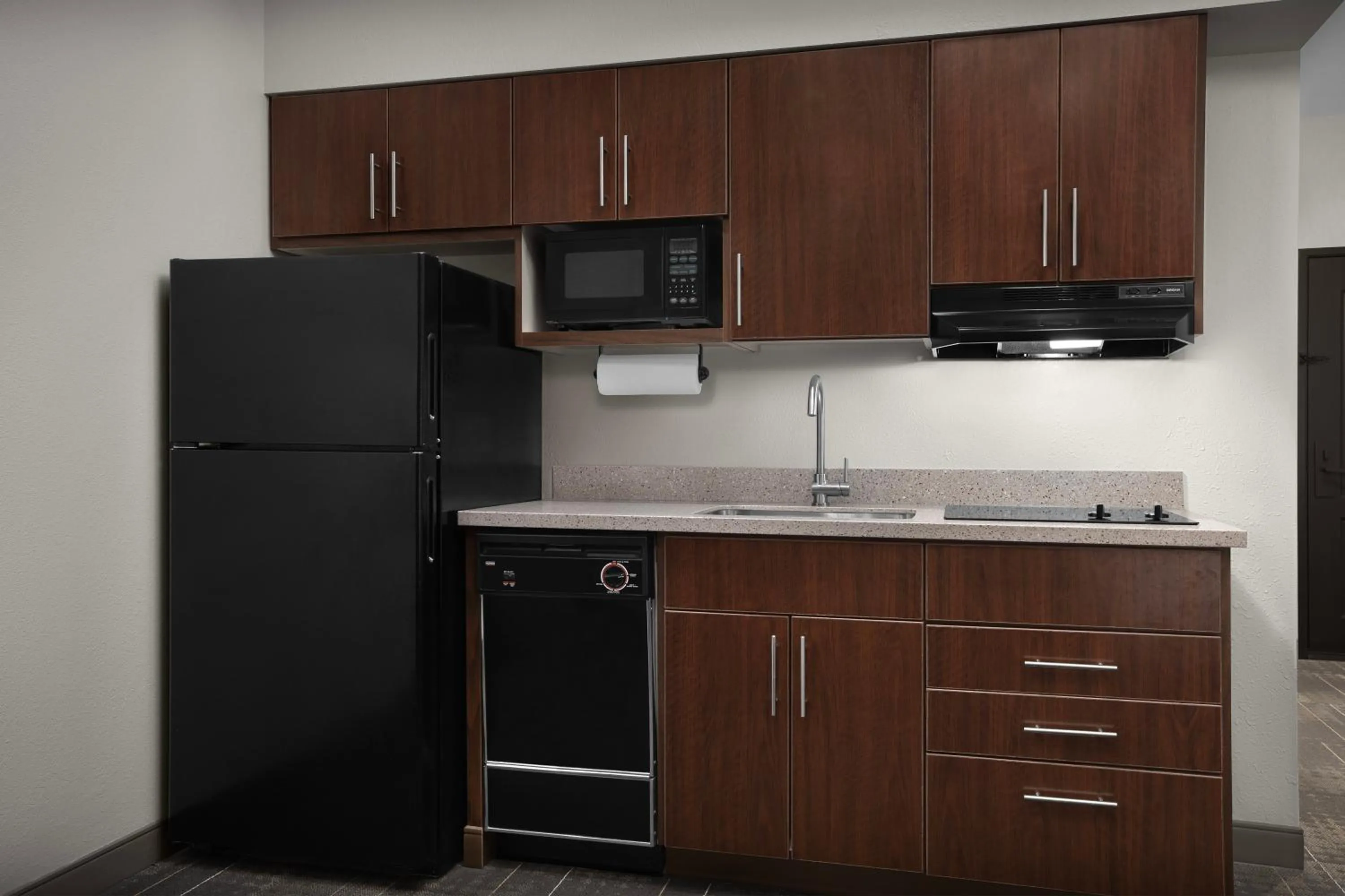 Kitchen or kitchenette in The Suites Hotel at Waterfront Plaza