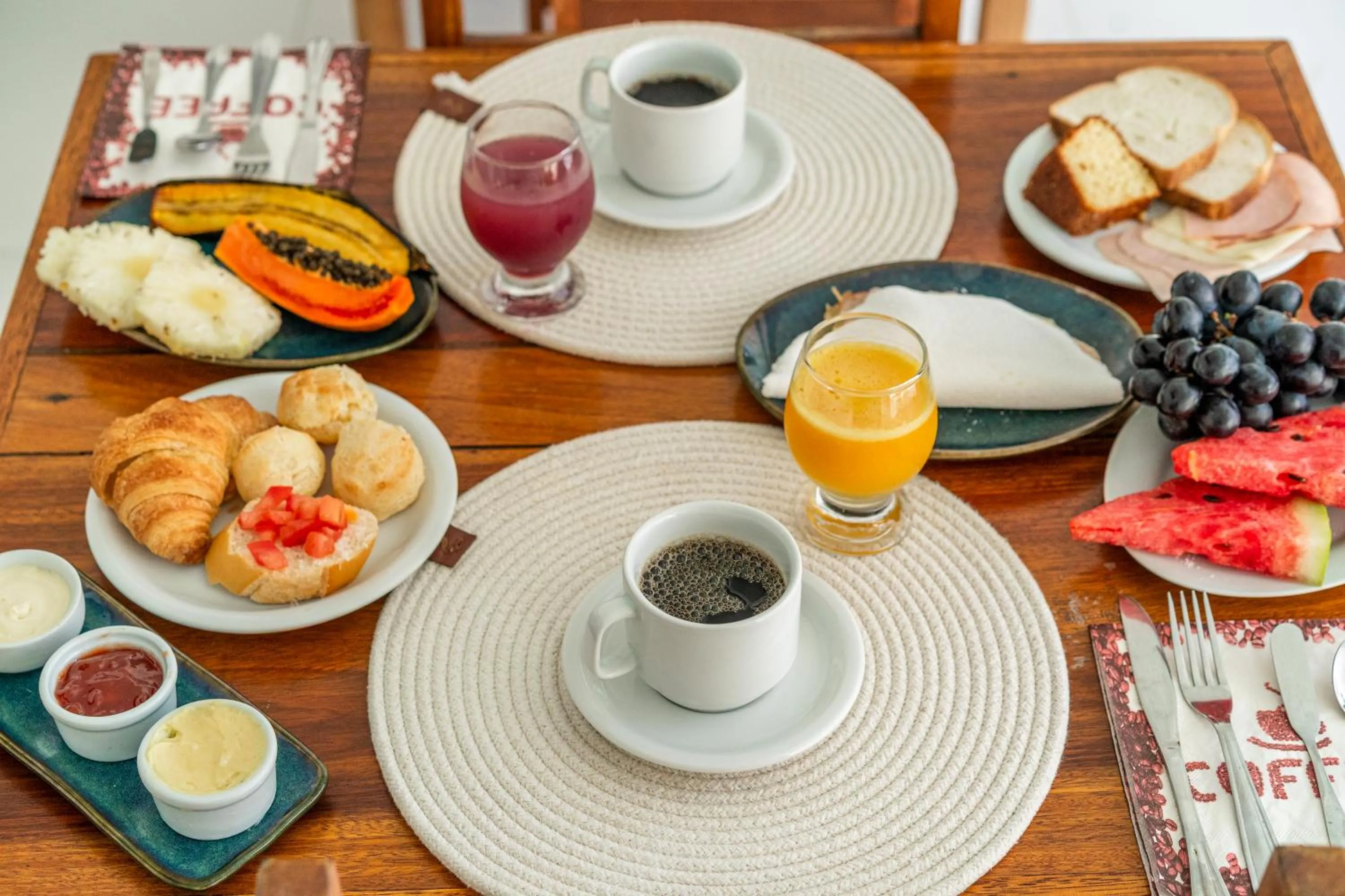 Breakfast in Pousada Corais de Ibiza