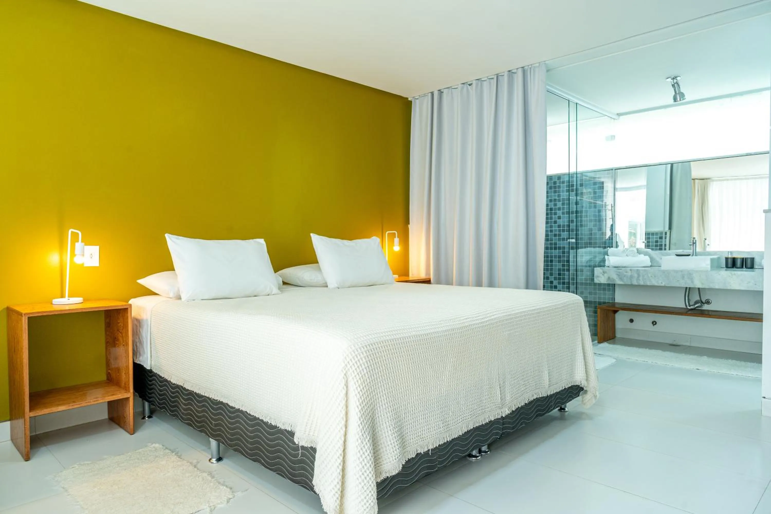 Bed in Pousada Corais de Ibiza