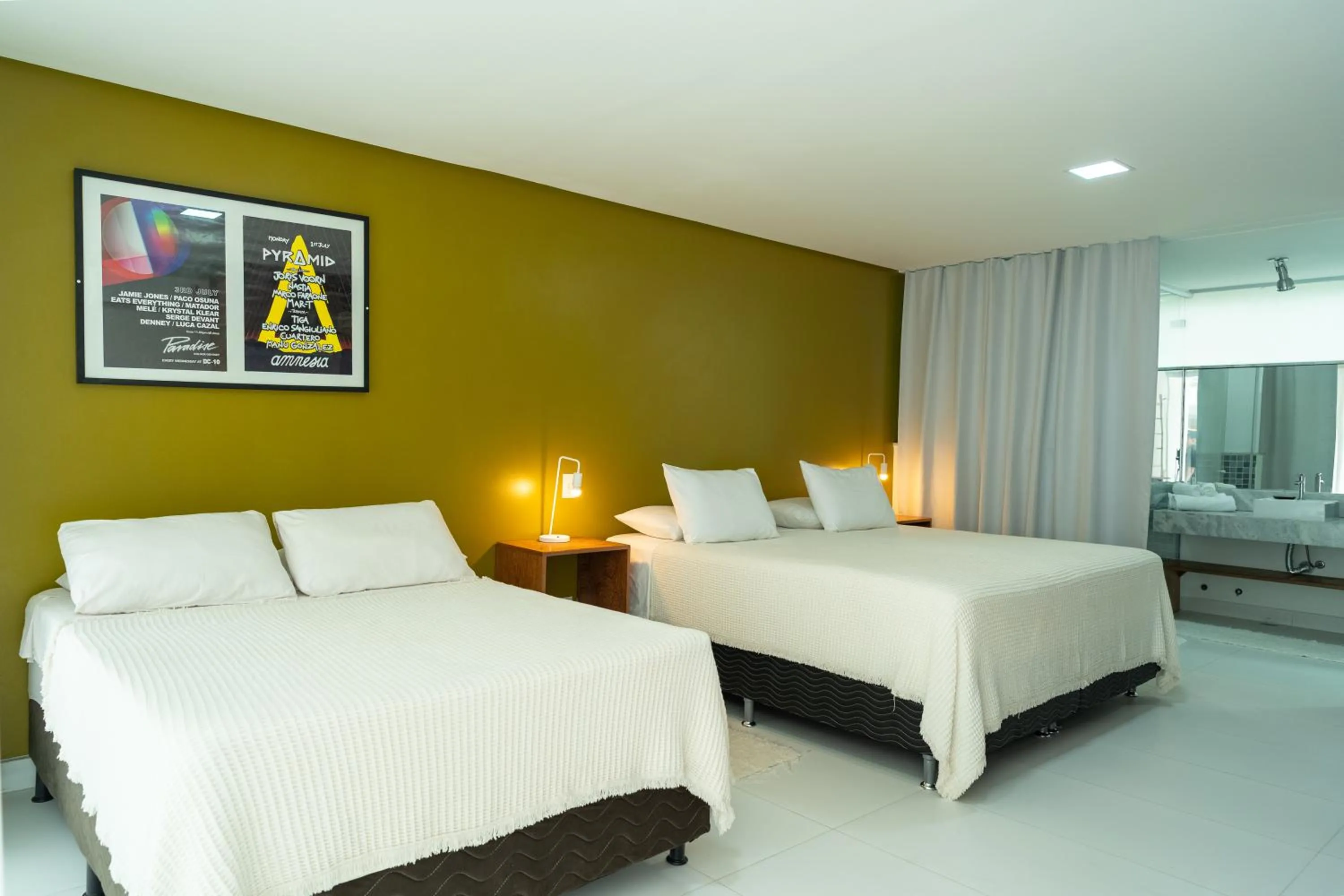 Bed in Pousada Corais de Ibiza