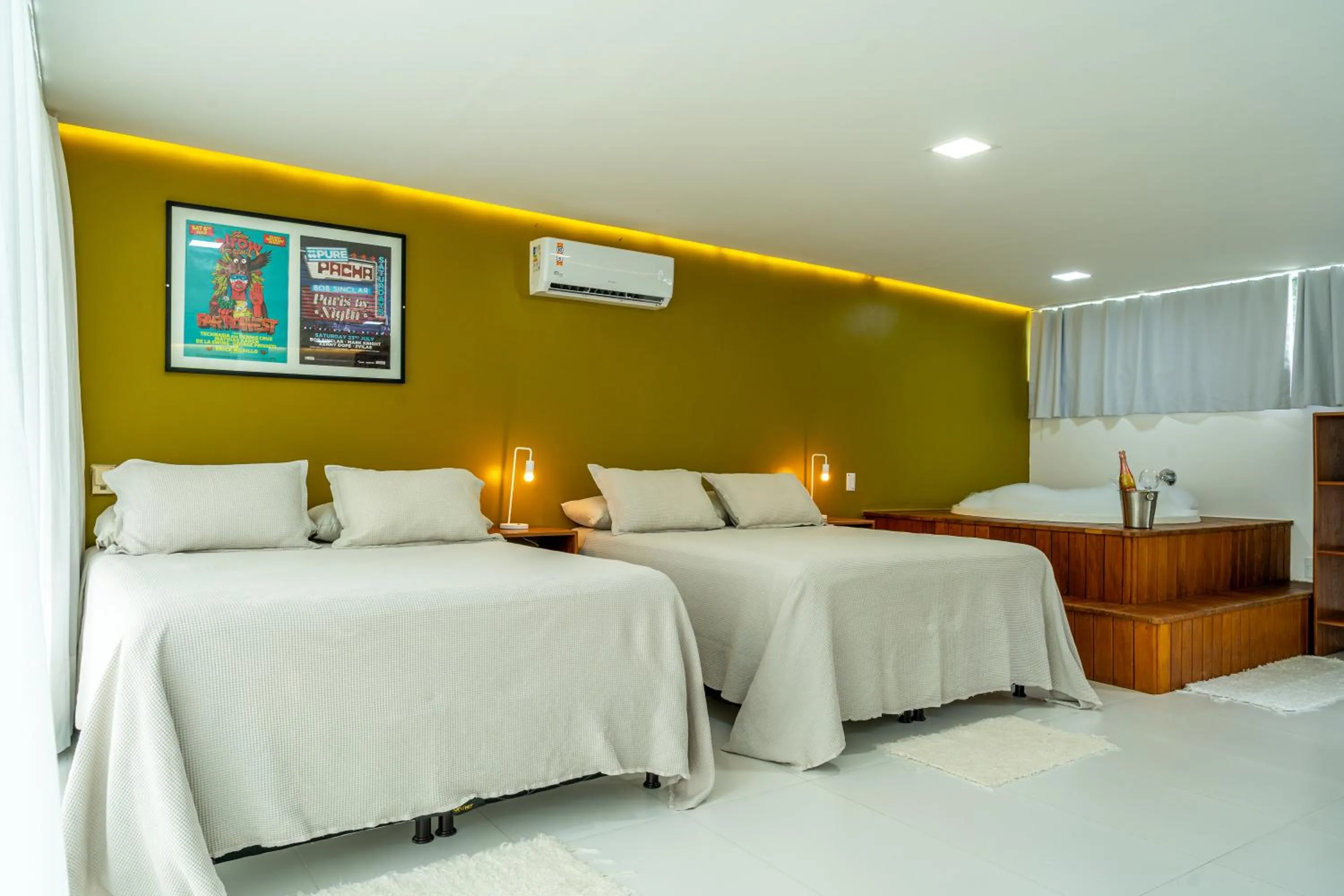 Bed in Pousada Corais de Ibiza